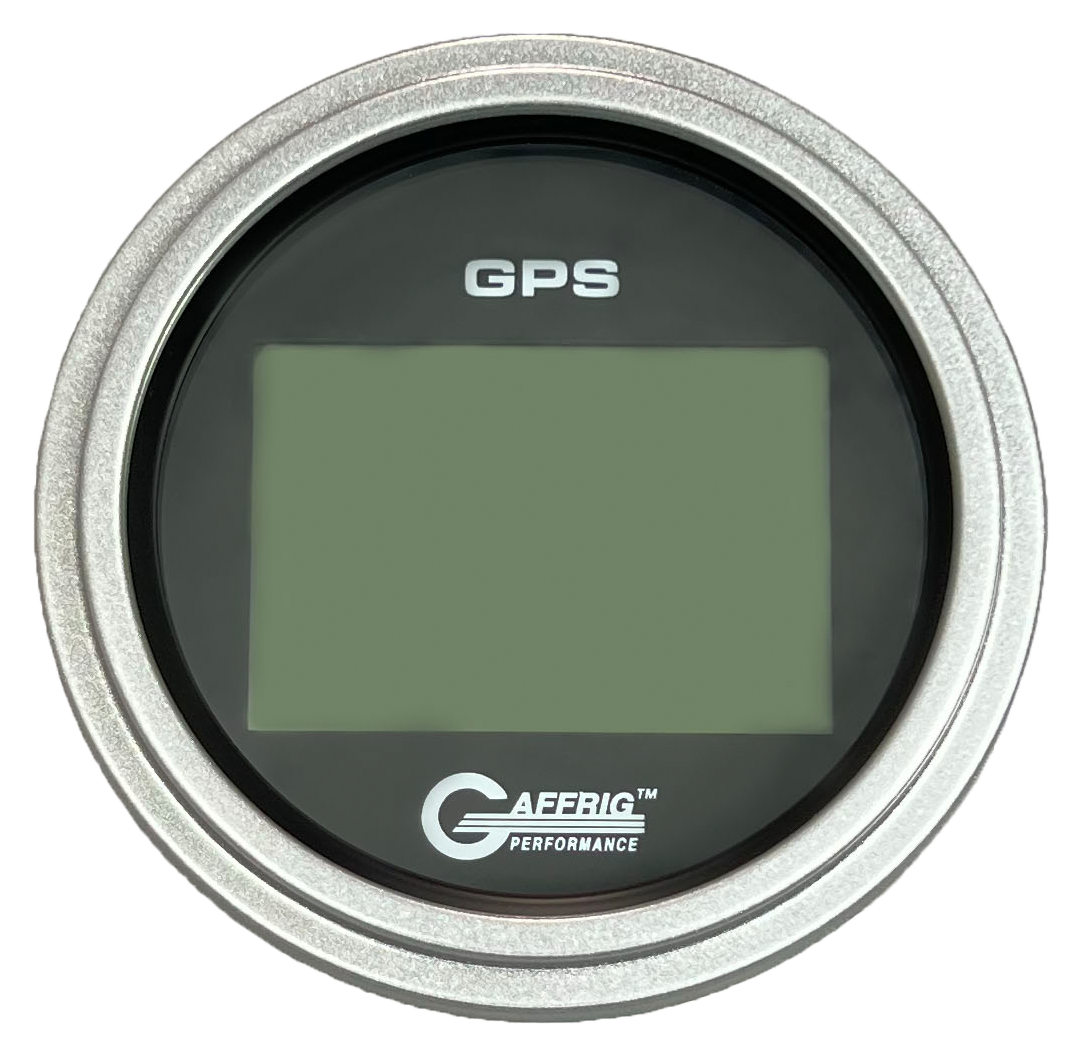 #184020 3 3/8 INCH GPS DIGITAL 999 MPH BLACK SPEEDOMETER KIT Platinum / Step