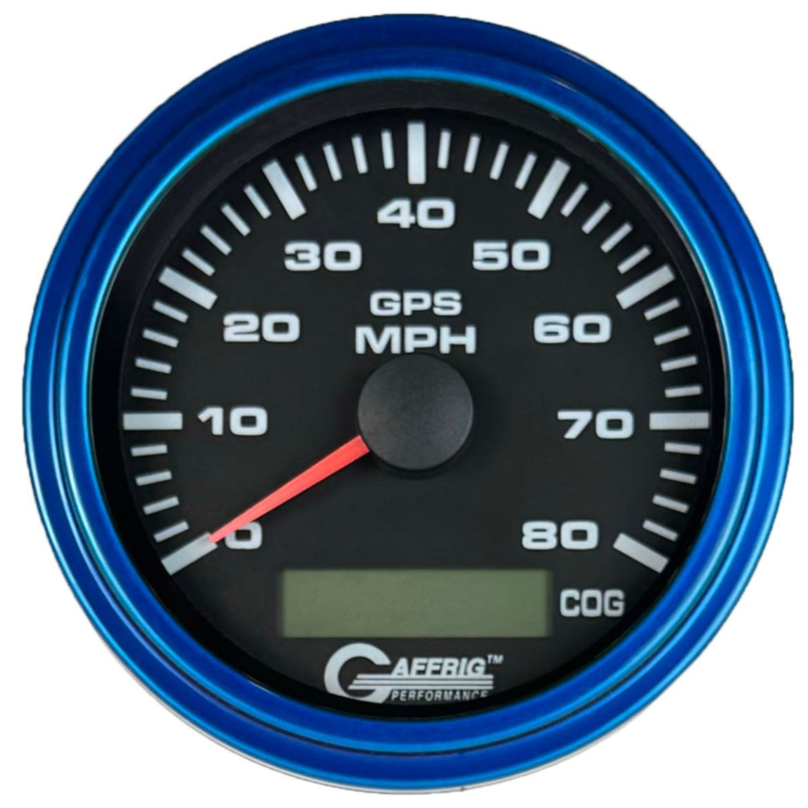 GAFFRIG PART #184022 3 3/8 INCH GPS ANALOG 80 MPH SPEEDOMETER GAUGE KIT BLACK