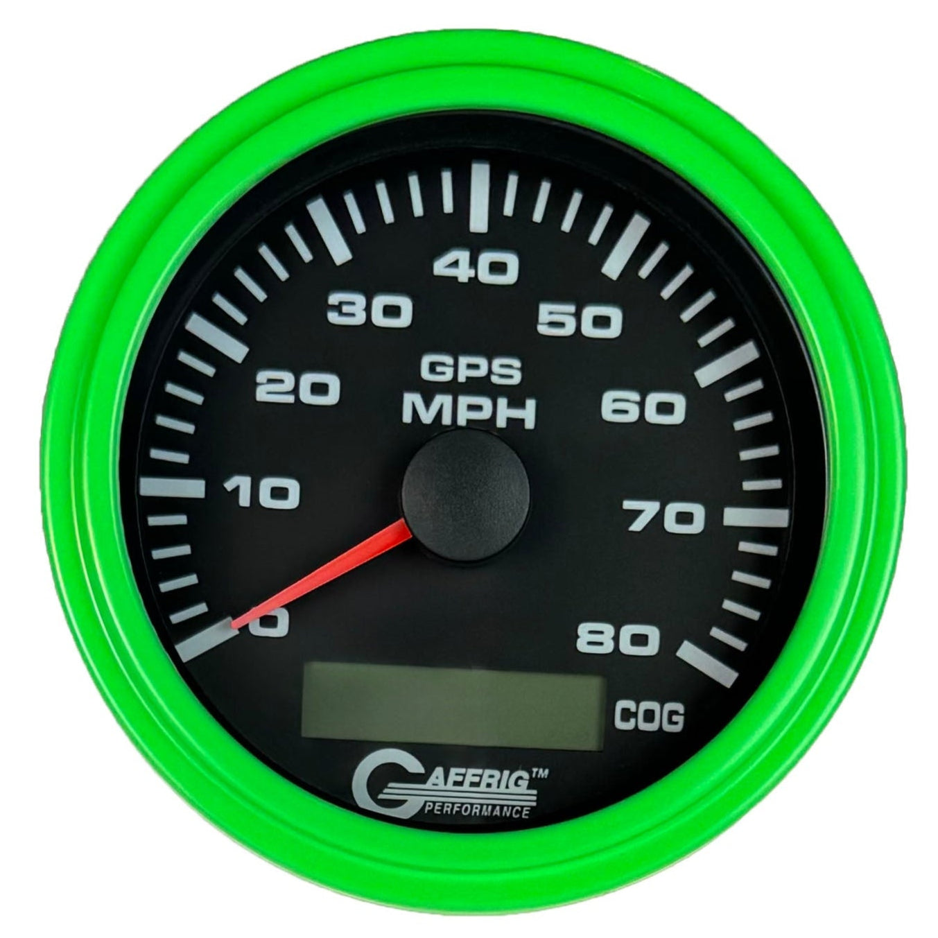 GAFFRIG PART #184022 3 3/8 INCH GPS ANALOG 80 MPH SPEEDOMETER GAUGE KIT BLACK