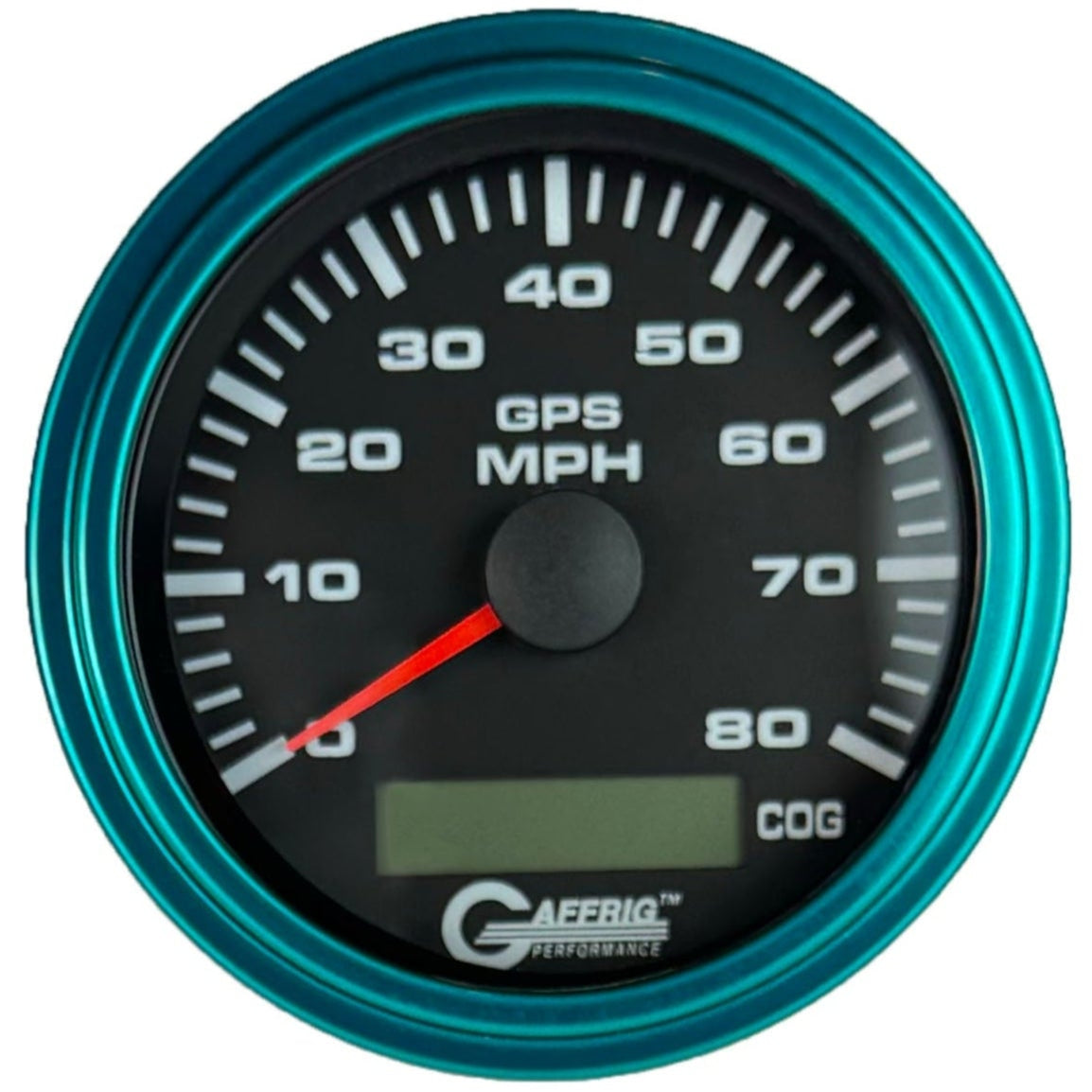 GAFFRIG PART #184022 3 3/8 INCH GPS ANALOG 80 MPH SPEEDOMETER GAUGE KIT BLACK