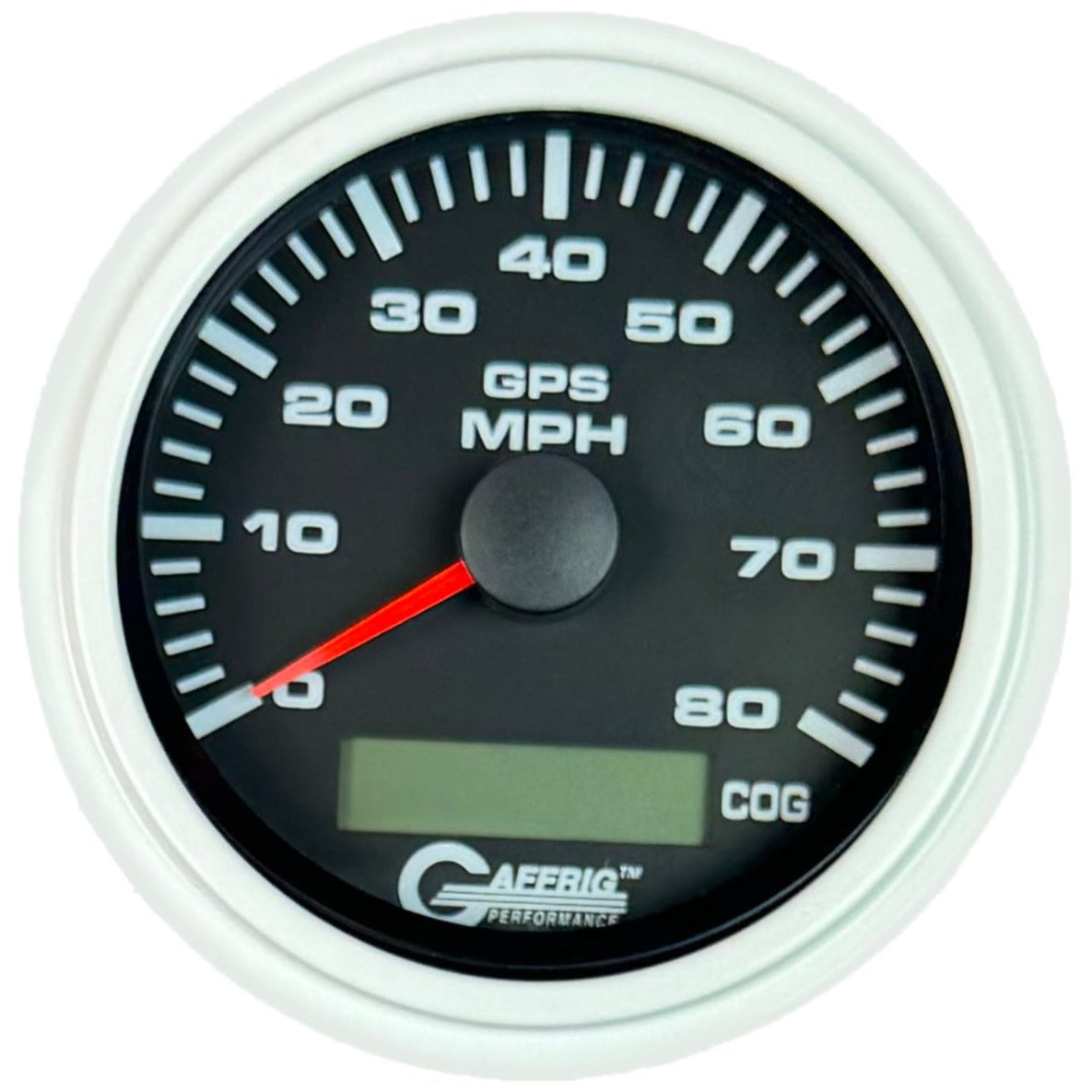 GAFFRIG PART #184022 3 3/8 INCH GPS ANALOG 80 MPH SPEEDOMETER GAUGE KIT BLACK