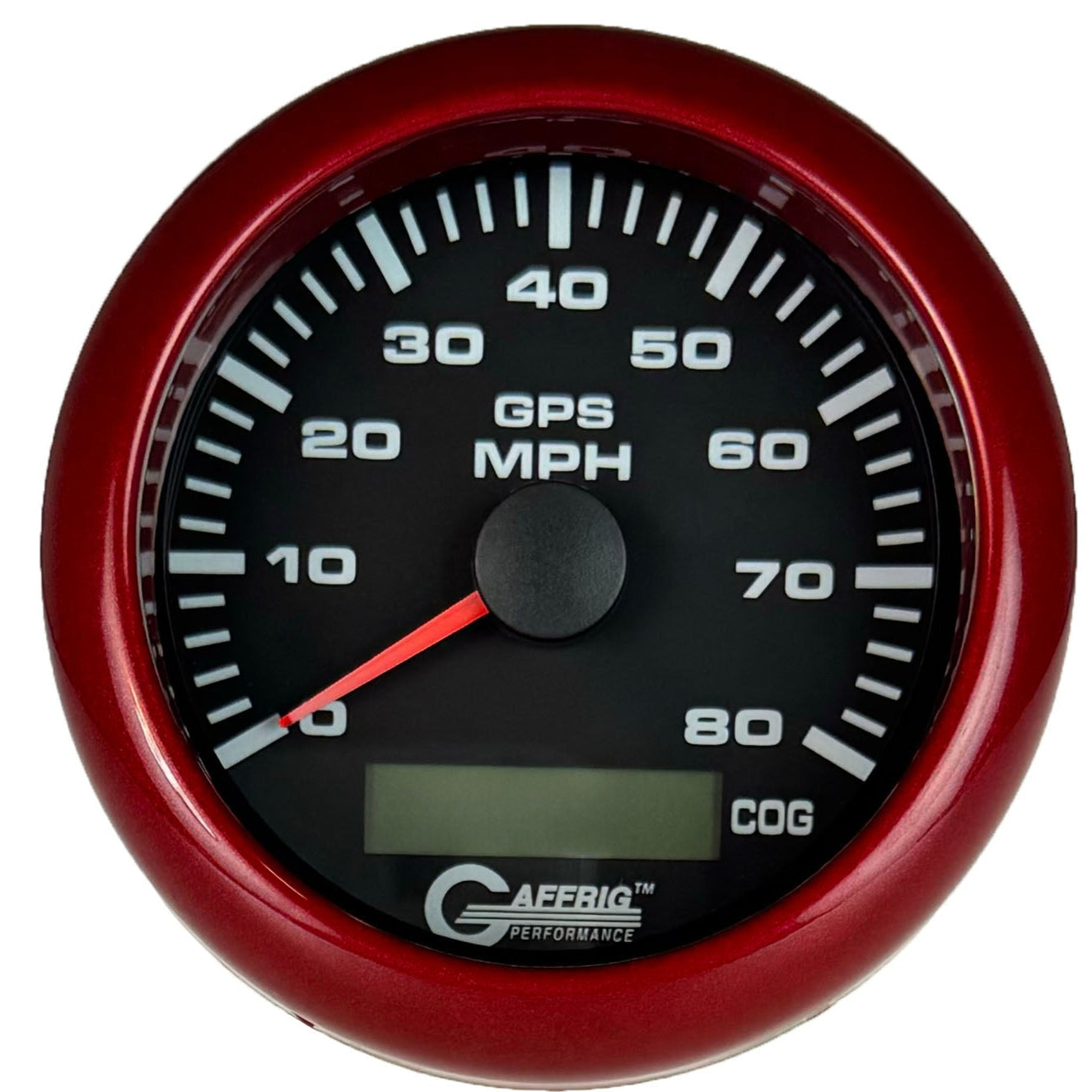GAFFRIG PART #184022 3 3/8 INCH GPS ANALOG 80 MPH SPEEDOMETER GAUGE KIT BLACK