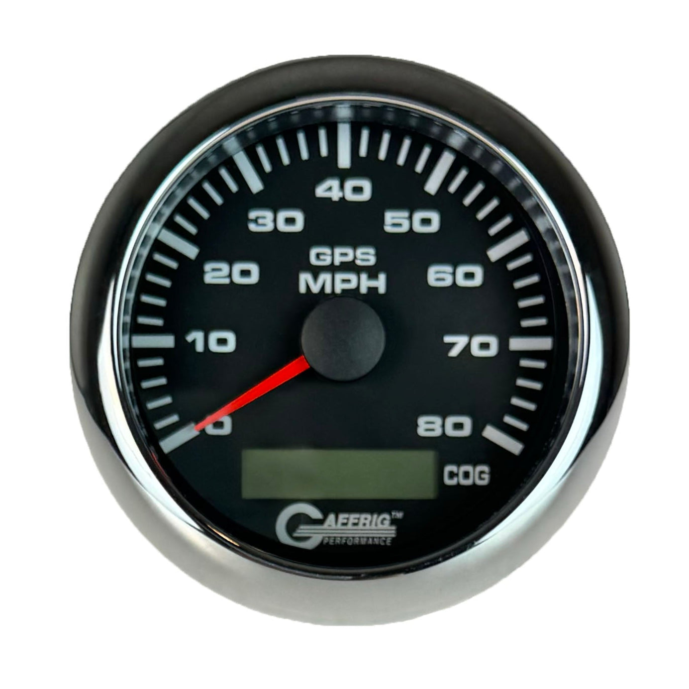 GAFFRIG PART #184022 3 3/8 INCH GPS ANALOG 80 MPH SPEEDOMETER GAUGE KIT BLACK