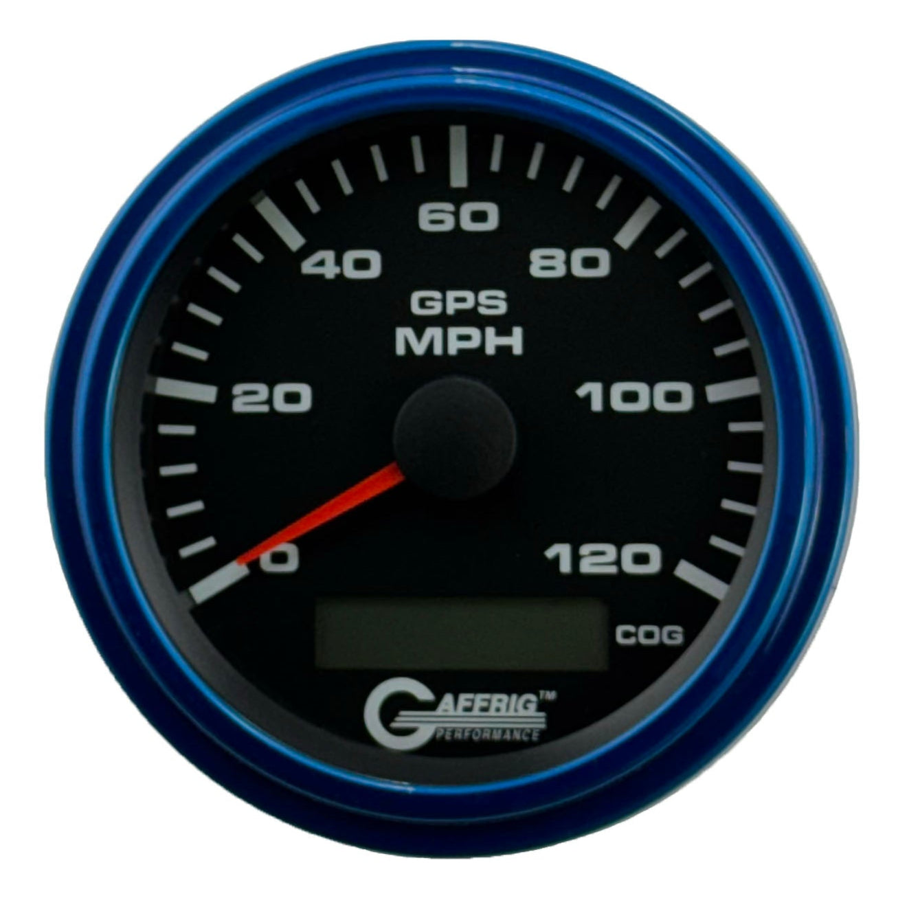 GAFFRIG PART #184024 3 3/8 INCH GPS ANALOG 120 MPH SPEEDOMETER GAUGE KIT BLACK