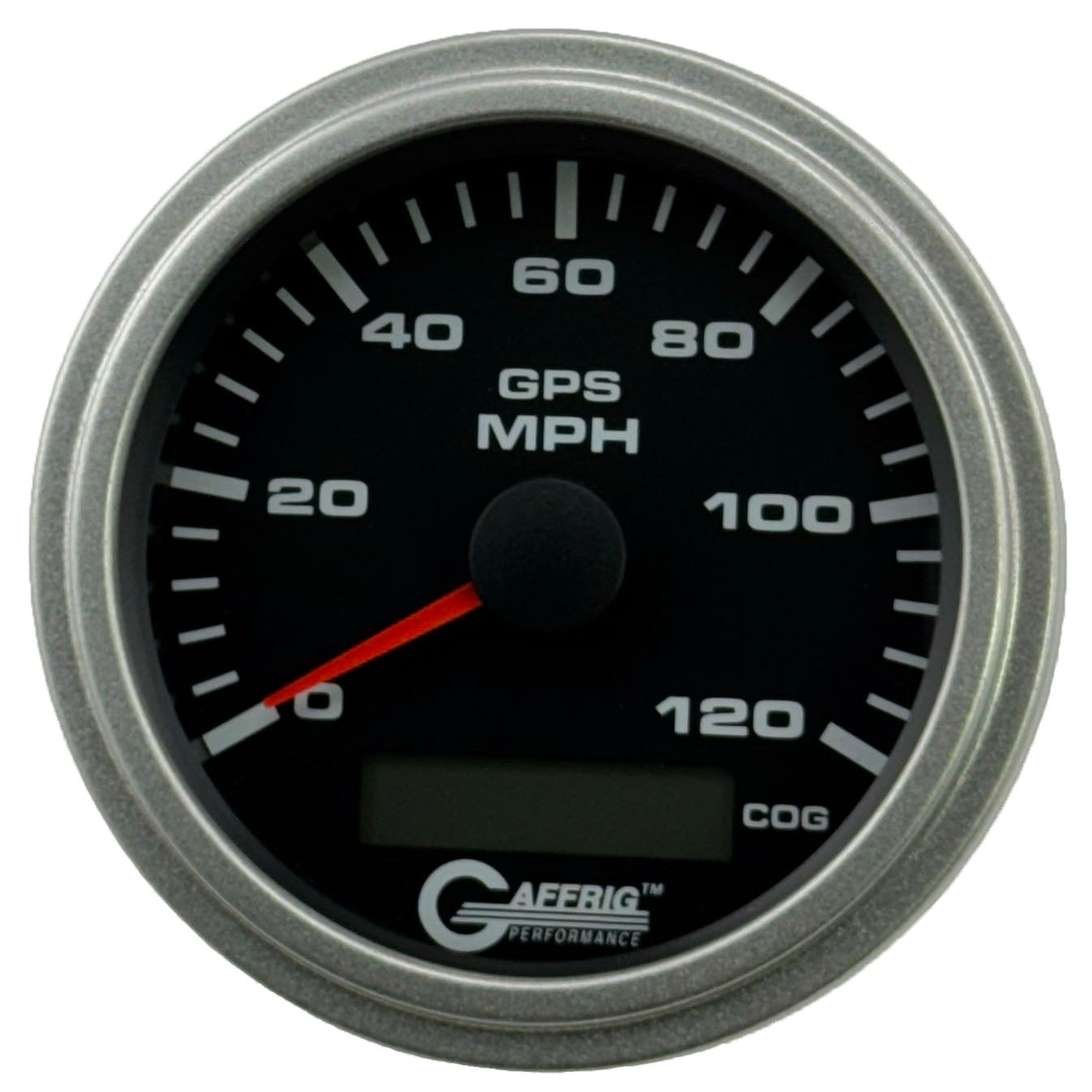 GAFFRIG PART #184024 3 3/8 INCH GPS ANALOG 120 MPH SPEEDOMETER GAUGE KIT BLACK