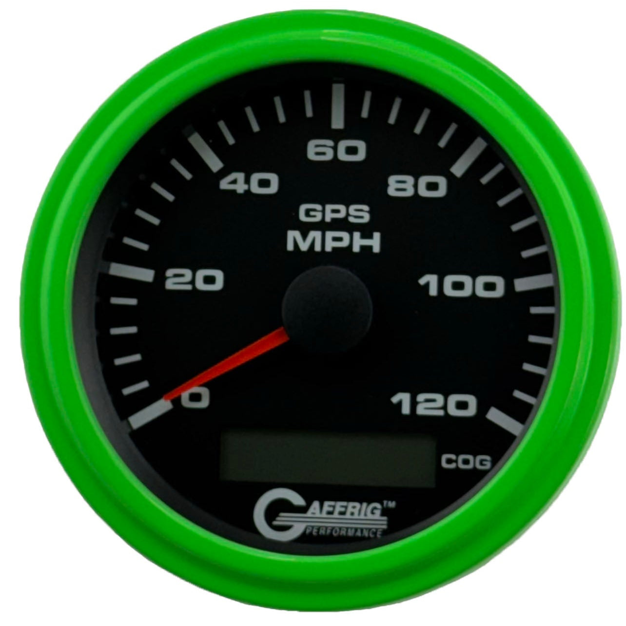 GAFFRIG PART #184024 3 3/8 INCH GPS ANALOG 120 MPH SPEEDOMETER GAUGE KIT BLACK