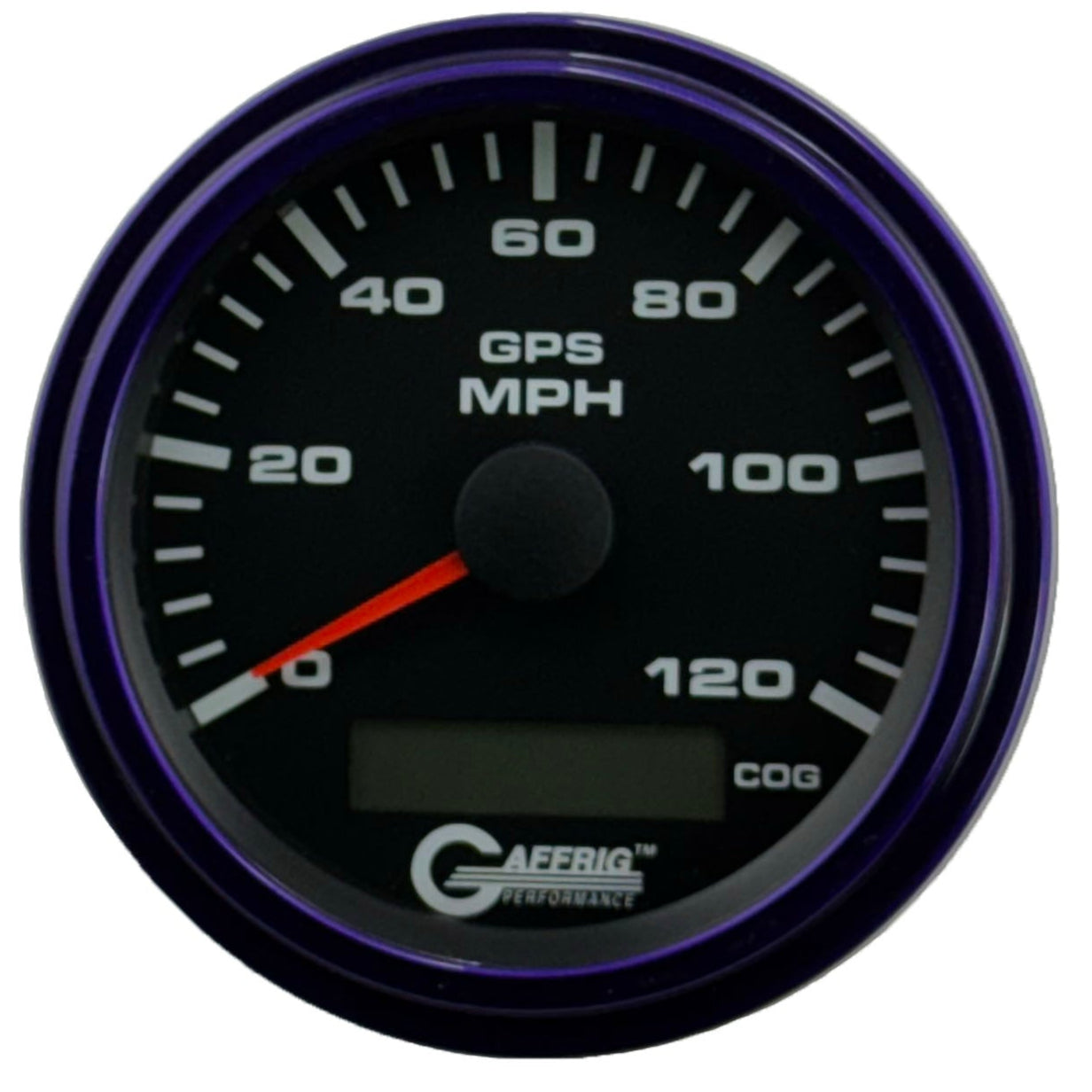 GAFFRIG PART #184024 3 3/8 INCH GPS ANALOG 120 MPH SPEEDOMETER GAUGE KIT BLACK