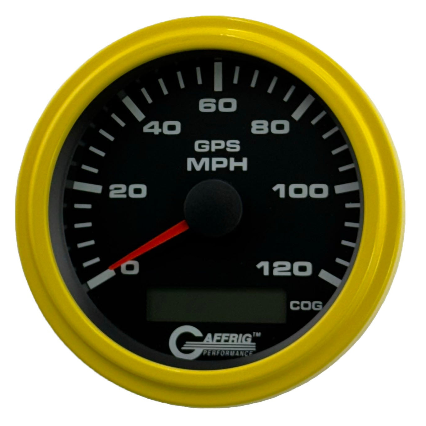 GAFFRIG PART #184024 3 3/8 INCH GPS ANALOG 120 MPH SPEEDOMETER GAUGE KIT BLACK