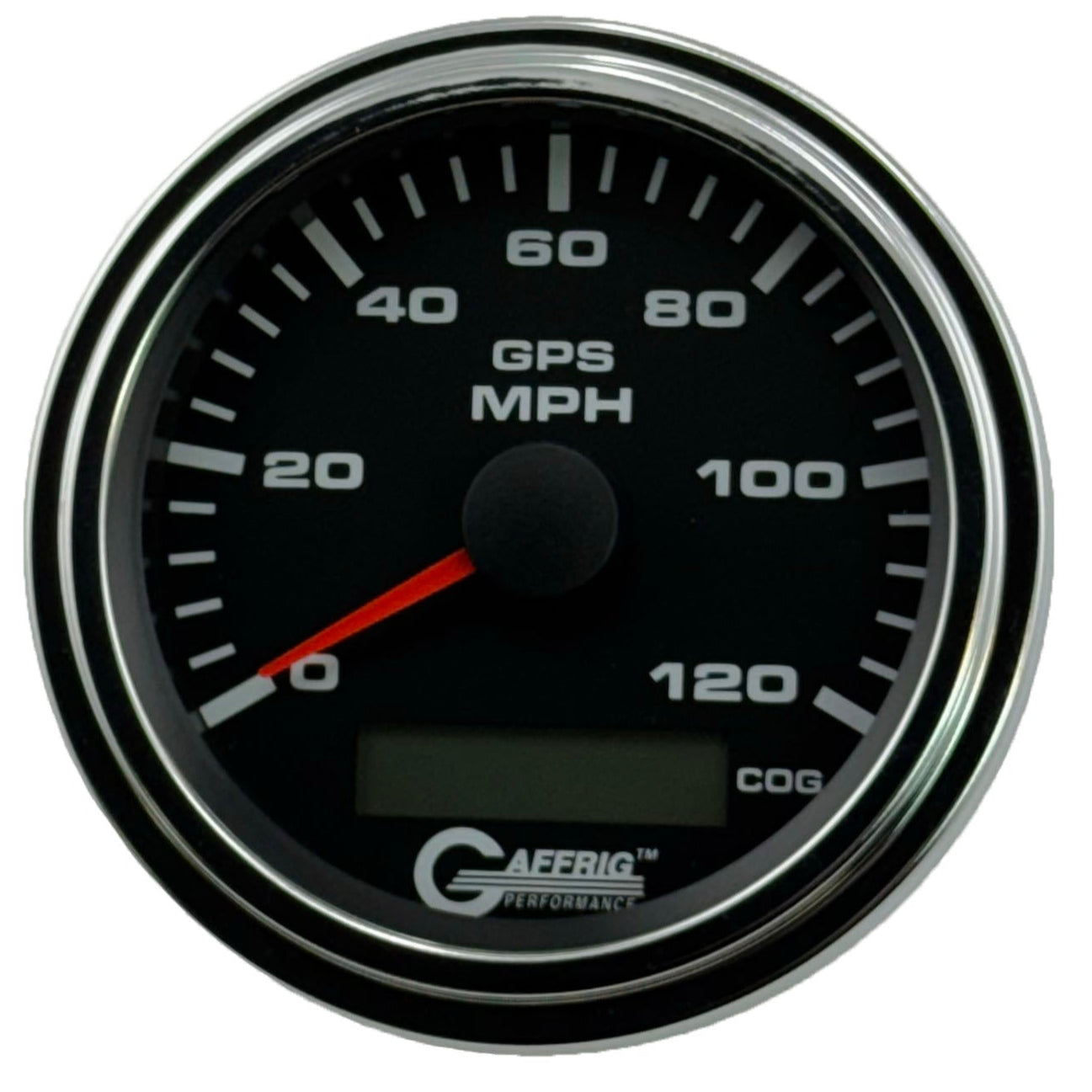 GAFFRIG PART #184024 3 3/8 INCH GPS ANALOG 120 MPH SPEEDOMETER GAUGE KIT BLACK