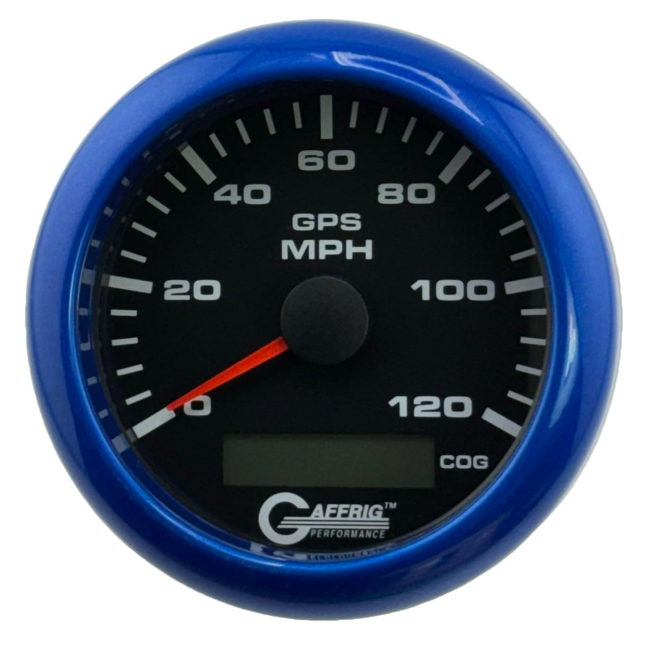 GAFFRIG PART #184024 3 3/8 INCH GPS ANALOG 120 MPH SPEEDOMETER GAUGE KIT BLACK