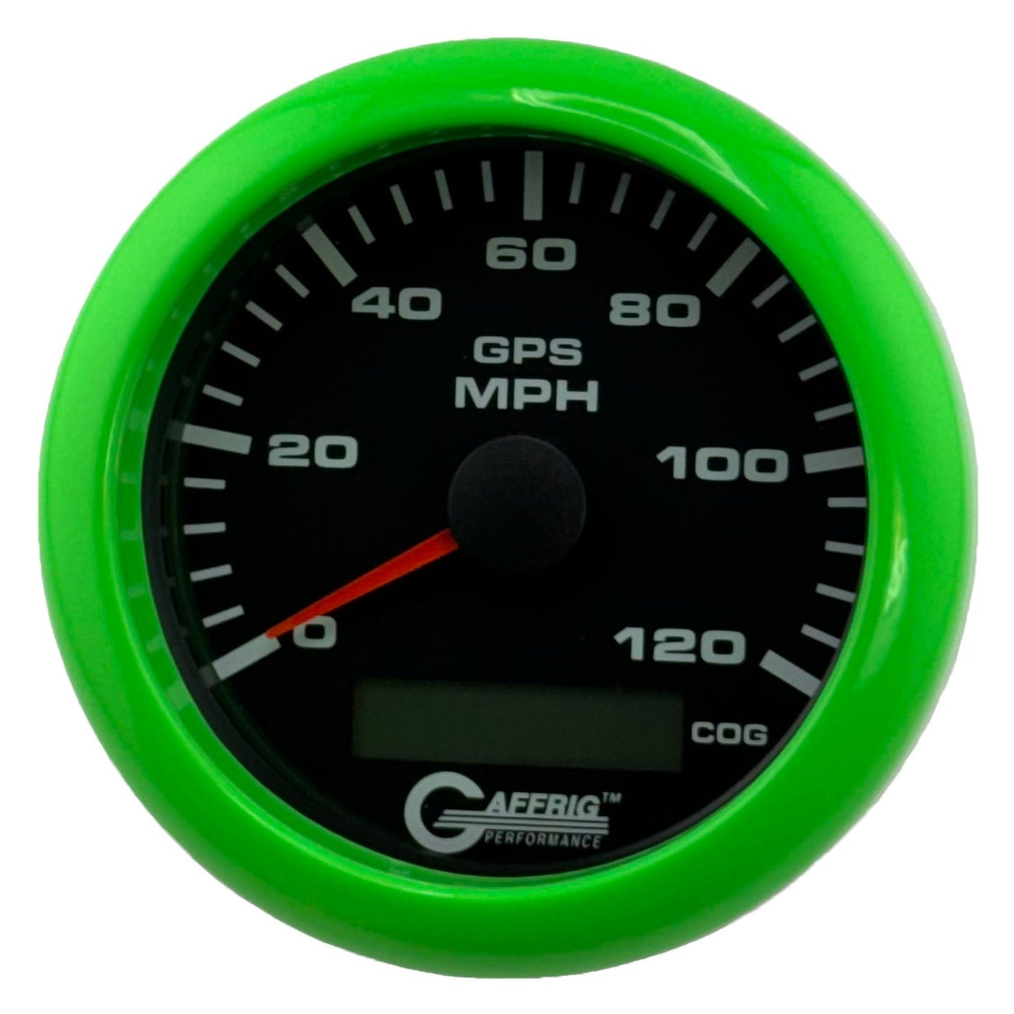 GAFFRIG PART #184024 3 3/8 INCH GPS ANALOG 120 MPH SPEEDOMETER GAUGE KIT BLACK