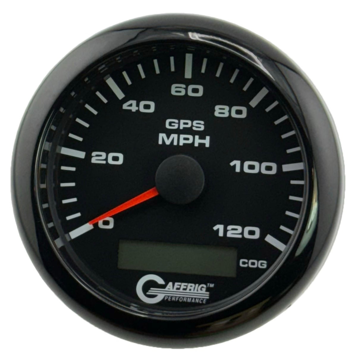 GAFFRIG PART #184024 3 3/8 INCH GPS ANALOG 120 MPH SPEEDOMETER GAUGE KIT BLACK