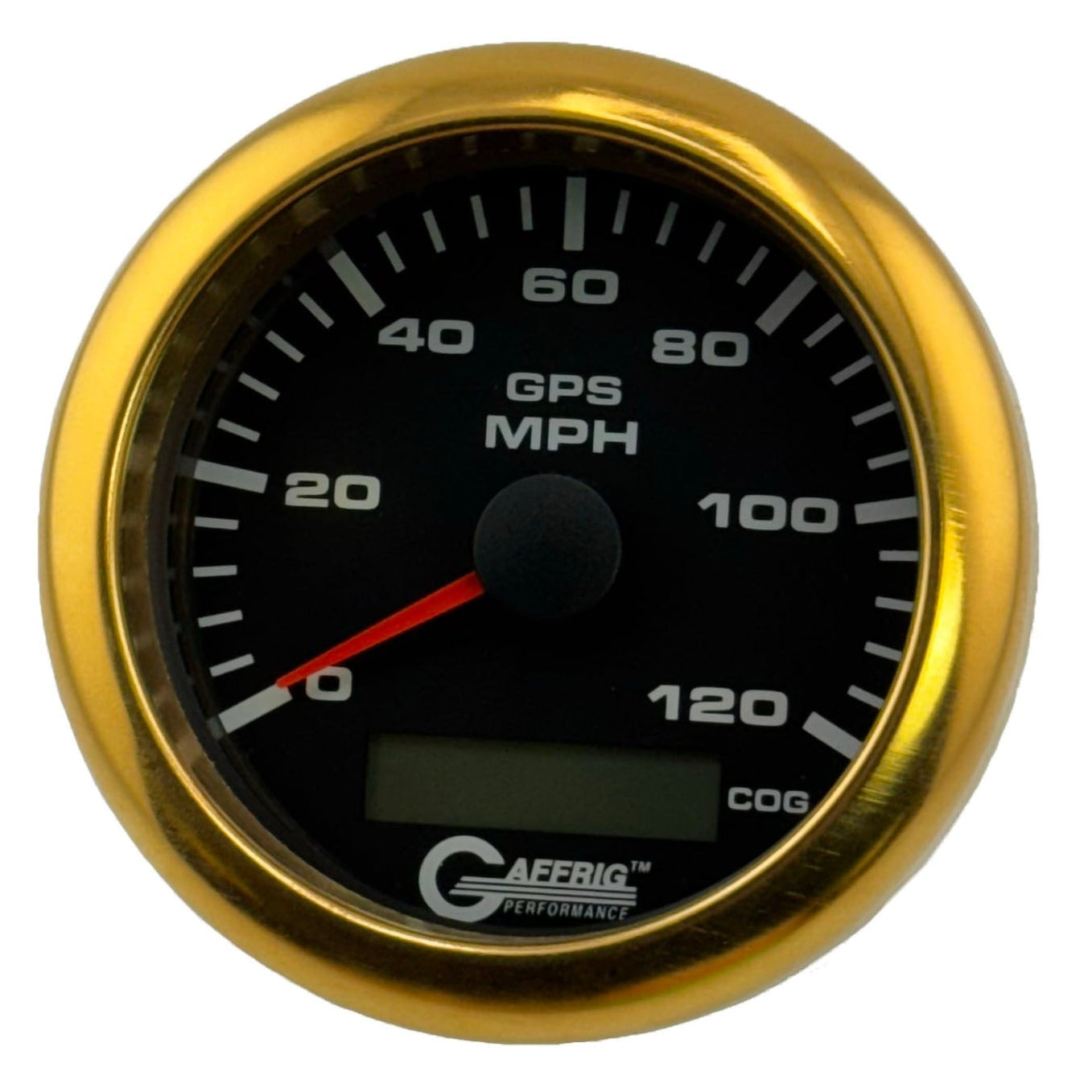 GAFFRIG PART #184024 3 3/8 INCH GPS ANALOG 120 MPH SPEEDOMETER GAUGE KIT BLACK