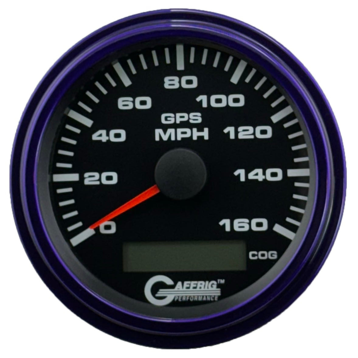 GAFFRIG PART #184027 3 3/8 INCH GPS ANALOG 160 MPH SPEEDOMETER GAUGE KIT BLACK