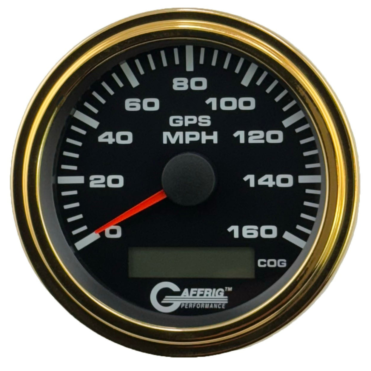 GAFFRIG PART #184027 3 3/8 INCH GPS ANALOG 160 MPH SPEEDOMETER GAUGE KIT BLACK