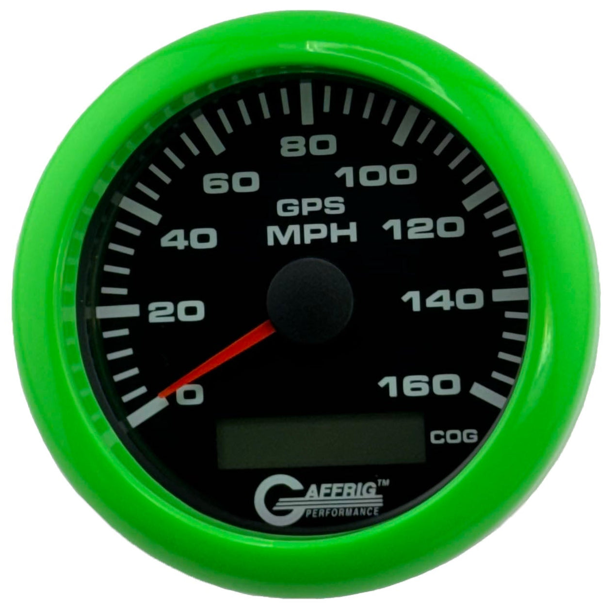GAFFRIG PART #184027 3 3/8 INCH GPS ANALOG 160 MPH SPEEDOMETER GAUGE KIT BLACK