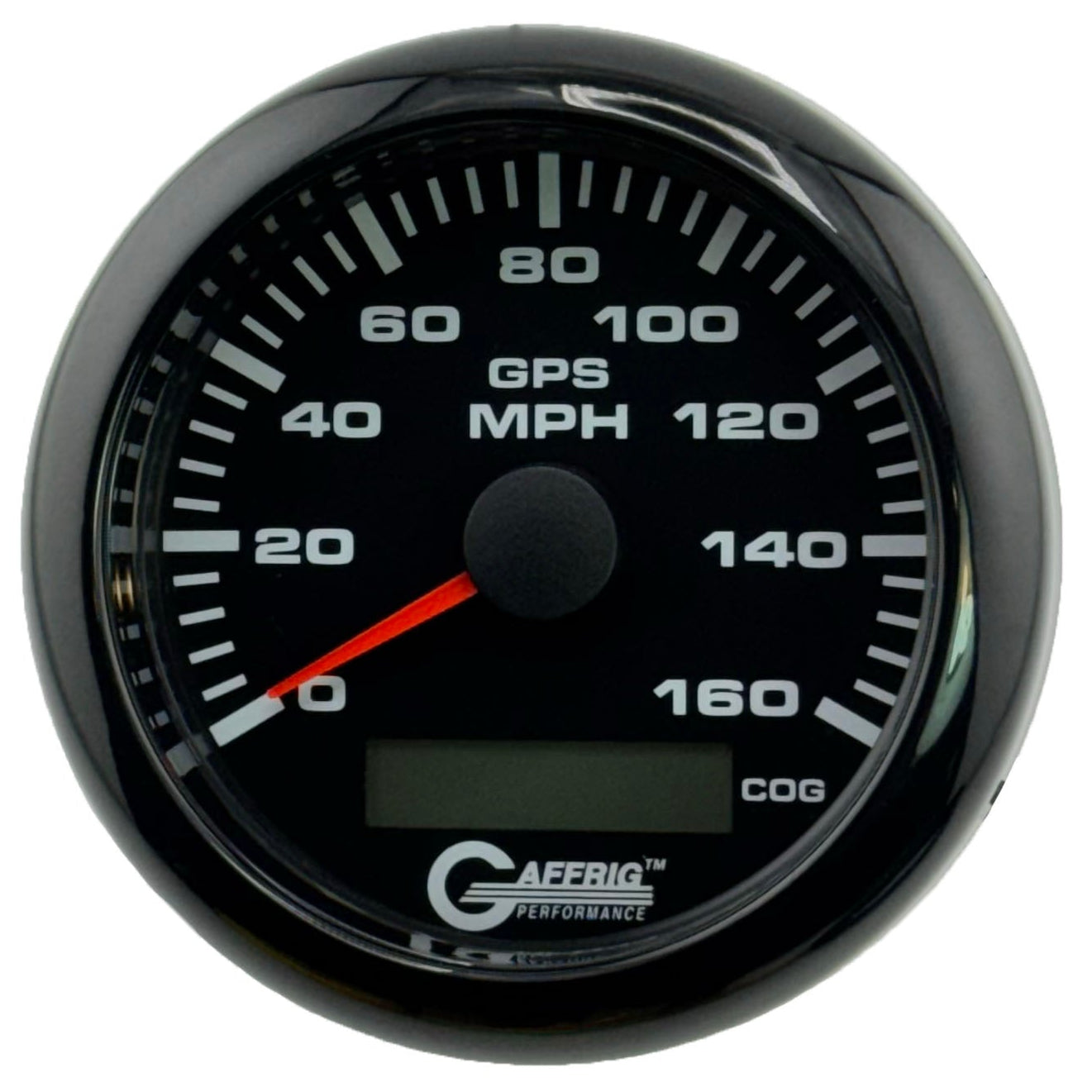 GAFFRIG PART #184027 3 3/8 INCH GPS ANALOG 160 MPH SPEEDOMETER GAUGE KIT BLACK