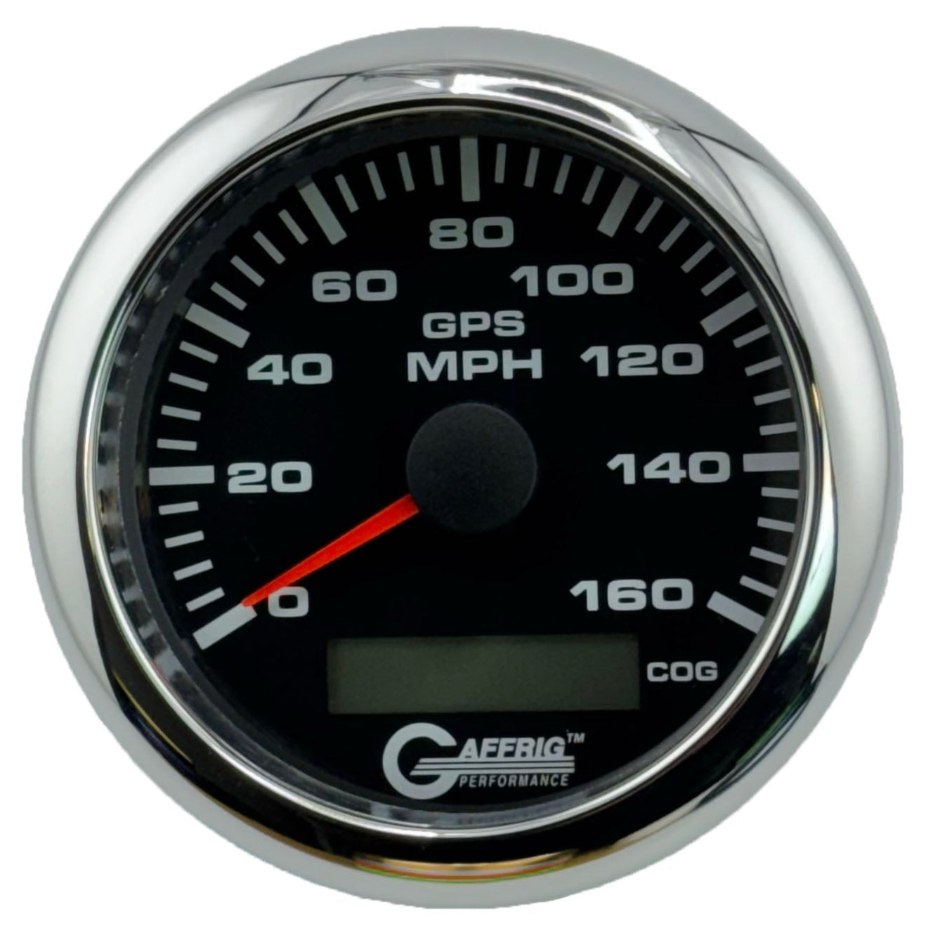 GAFFRIG PART #184027 3 3/8 INCH GPS ANALOG 160 MPH SPEEDOMETER GAUGE KIT BLACK