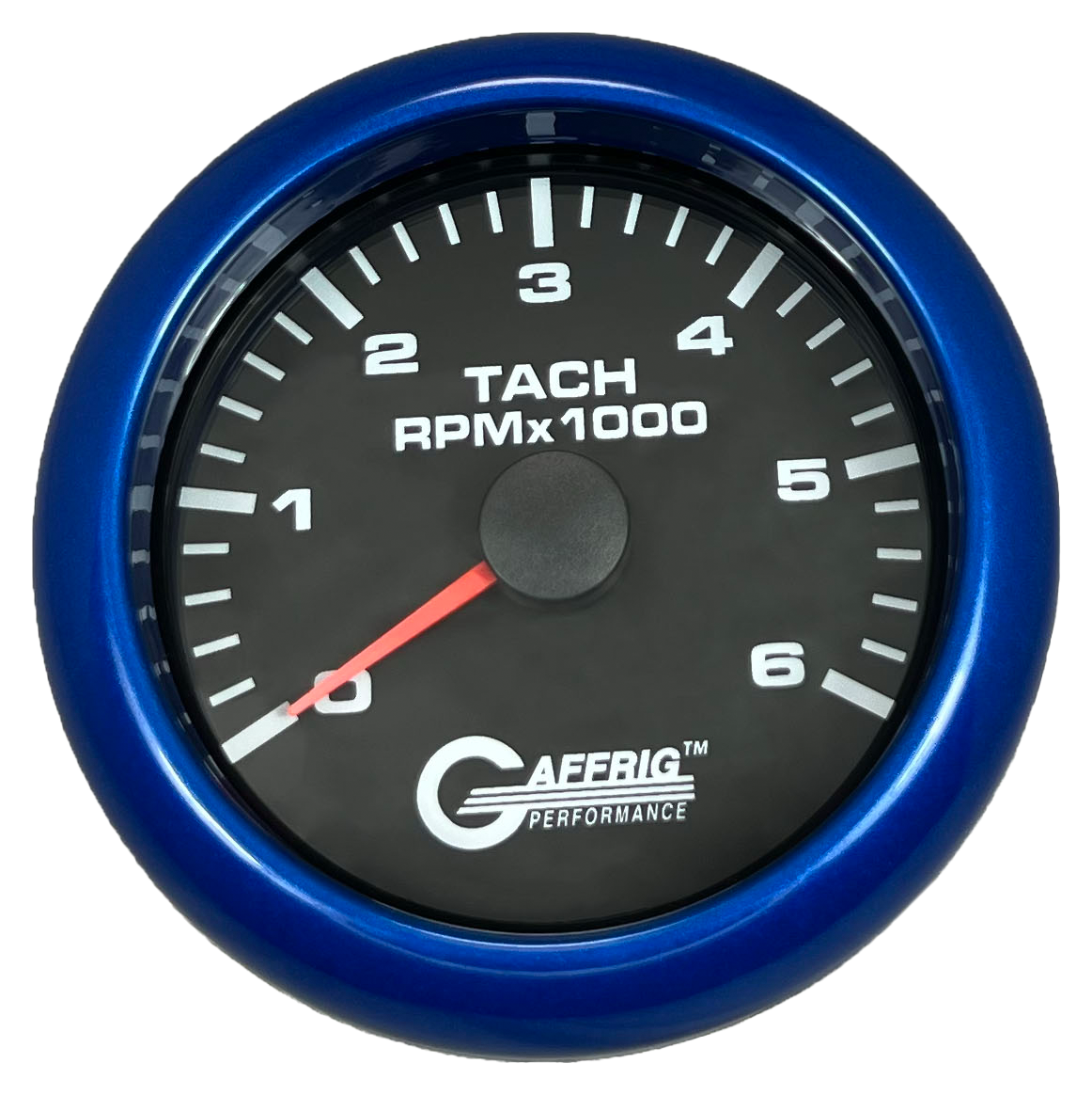 #184252 3 3/8 INCH ELECTRIC TACHOMETER 0-6000 RPM BLACK Blue / Step