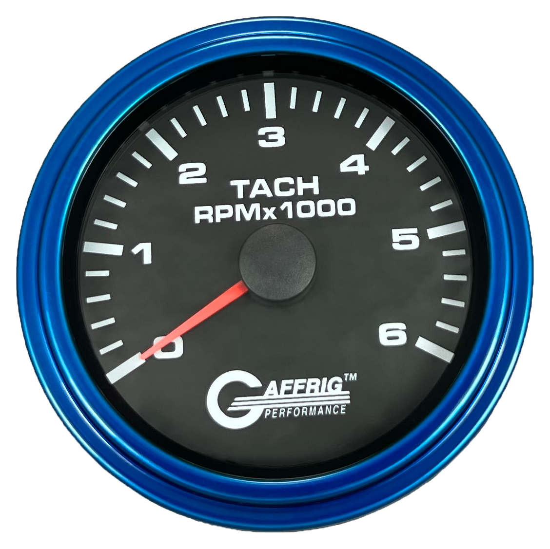 #184252 3 3/8 INCH ELECTRIC TACHOMETER 0-6000 RPM BLACK Blue / Step