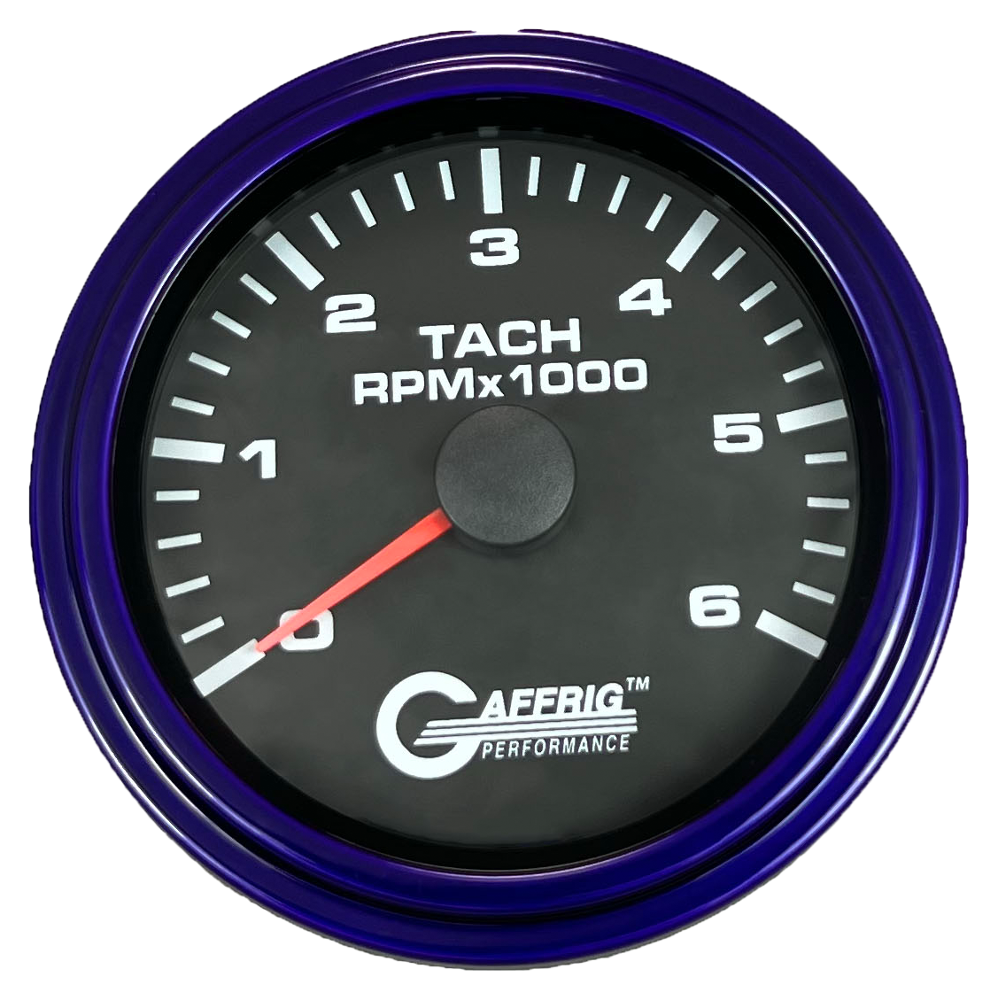 #184252 3 3/8 INCH ELECTRIC TACHOMETER 0-6000 RPM BLACK Purple / Step