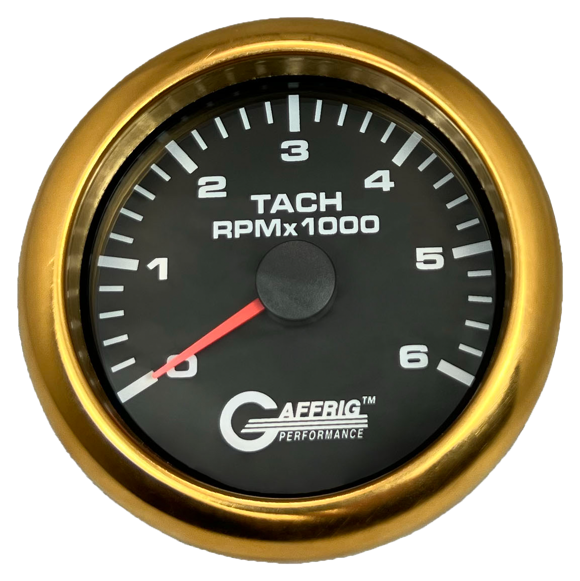 #184252 3 3/8 INCH ELECTRIC TACHOMETER 0-6000 RPM BLACK Gold / Step