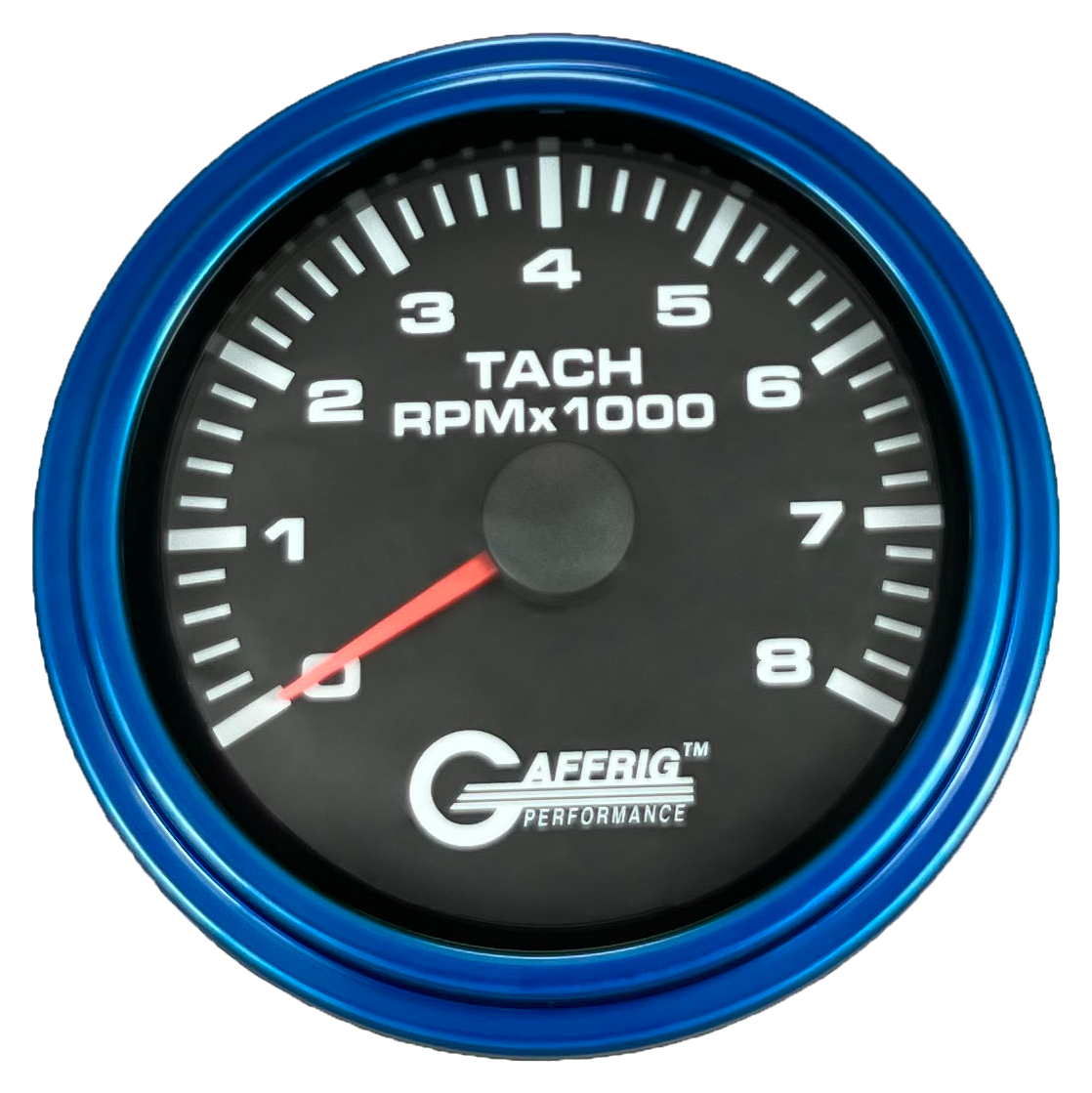 #184254 3 3/8 INCH ELECTRIC TACHOMETER 0-8000 RPM BLACK Blue / Step
