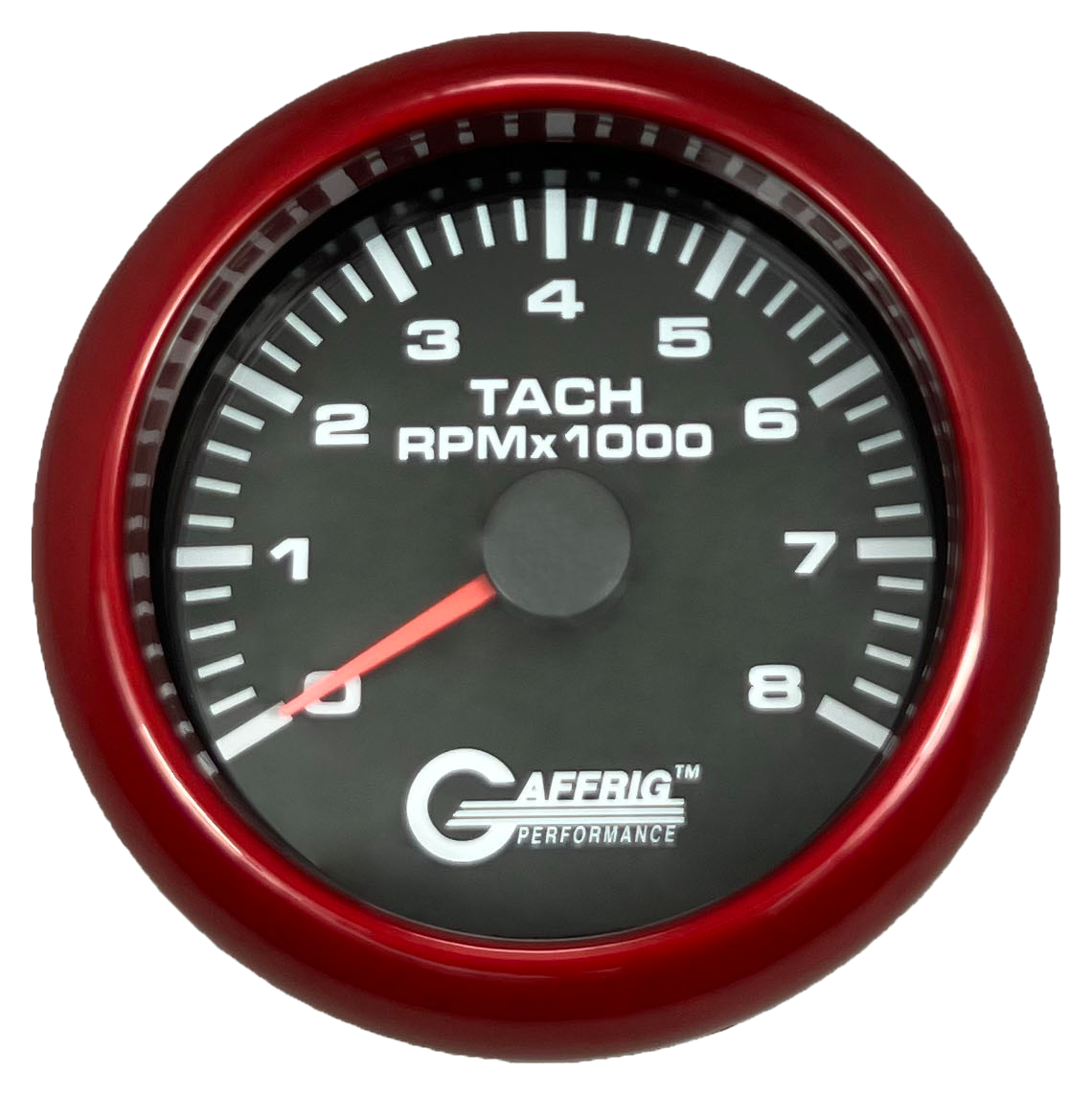 #184254 3 3/8 INCH ELECTRIC TACHOMETER 0-8000 RPM BLACK Red / Step