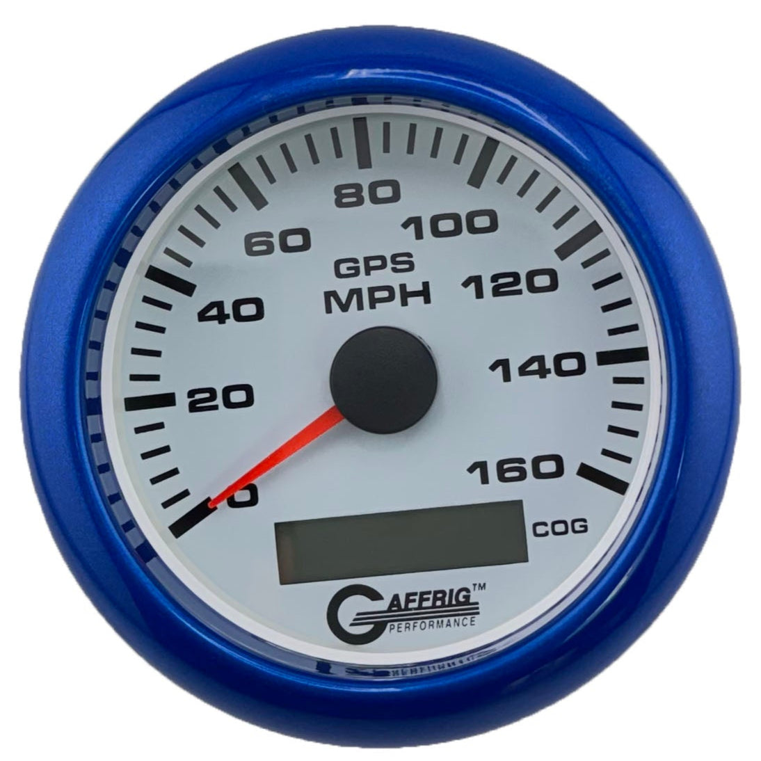 GAFFRIG PART #184516 3 3/8 INCH GPS ANALOG 160 MPH SPEEDOMETER GAUGE KIT WHITE