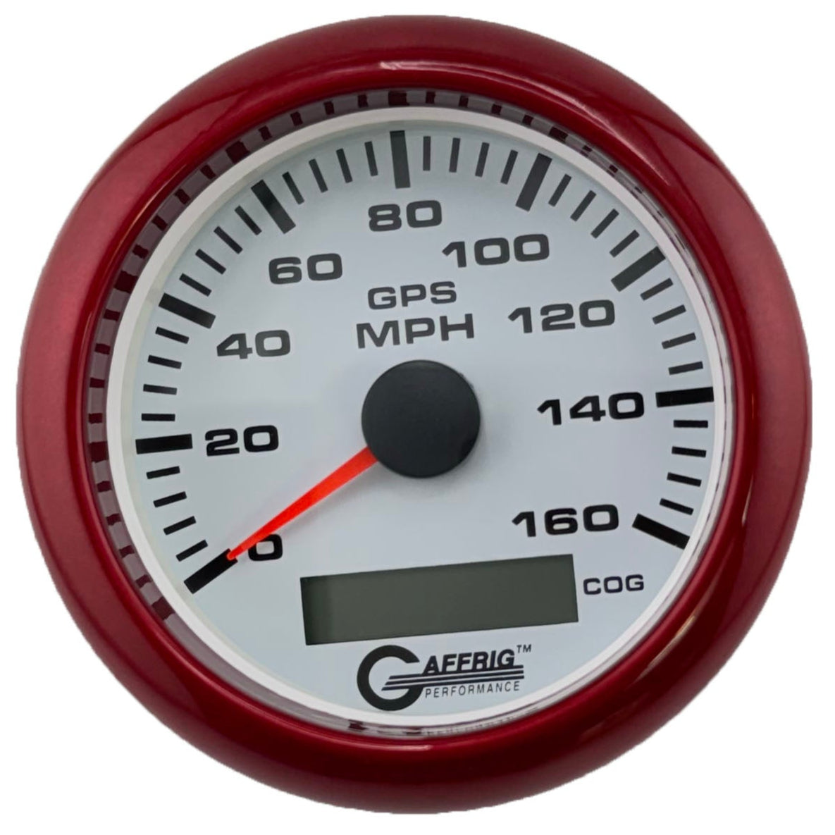 GAFFRIG PART #184516 3 3/8 INCH GPS ANALOG 160 MPH SPEEDOMETER GAUGE KIT WHITE