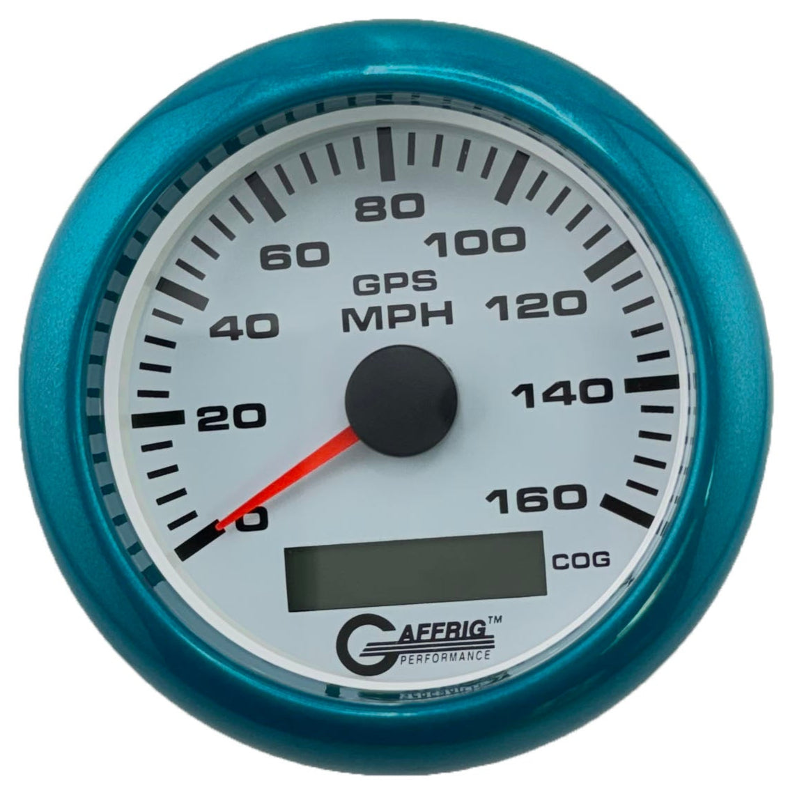 GAFFRIG PART #184516 3 3/8 INCH GPS ANALOG 160 MPH SPEEDOMETER GAUGE KIT WHITE