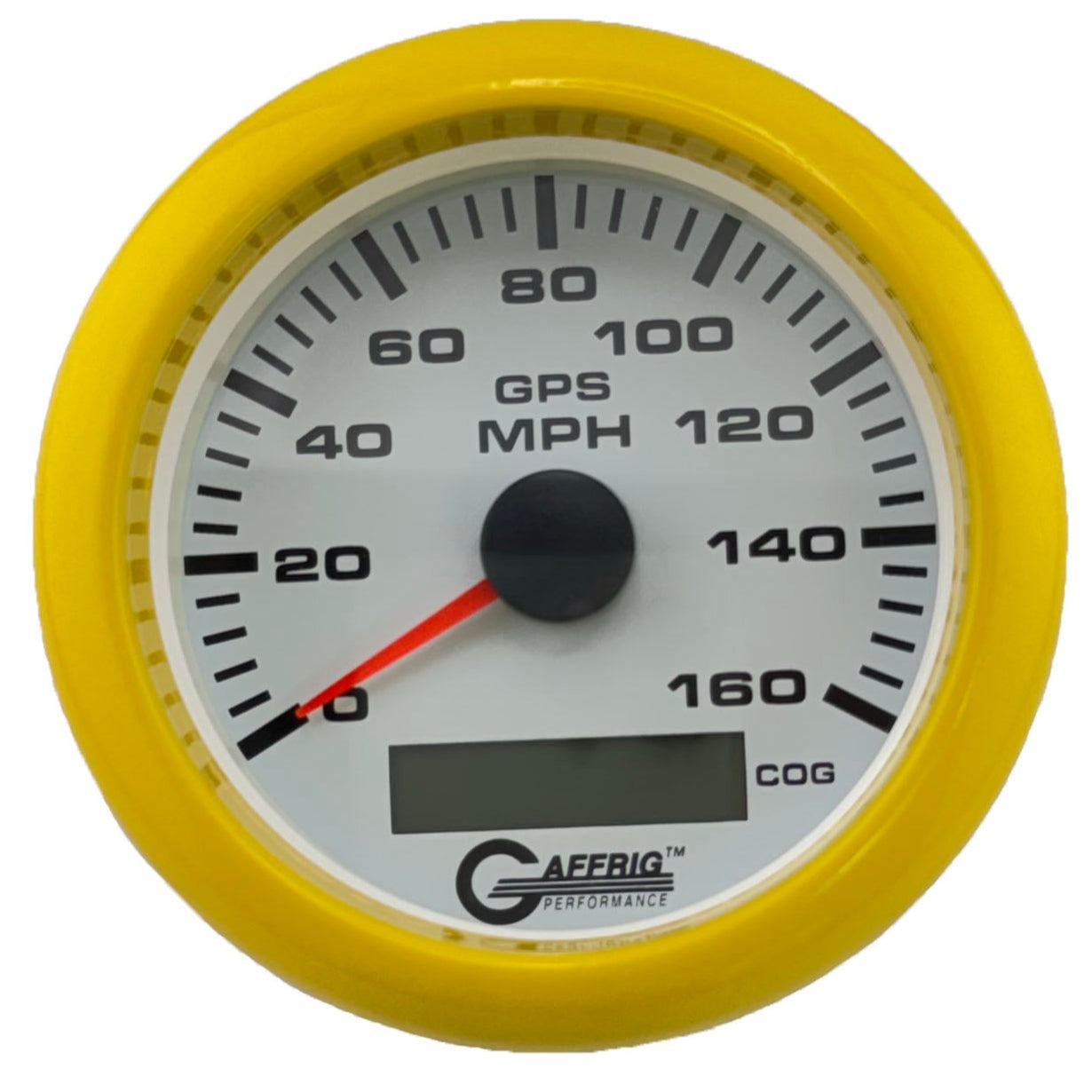 GAFFRIG PART #184516 3 3/8 INCH GPS ANALOG 160 MPH SPEEDOMETER GAUGE KIT WHITE
