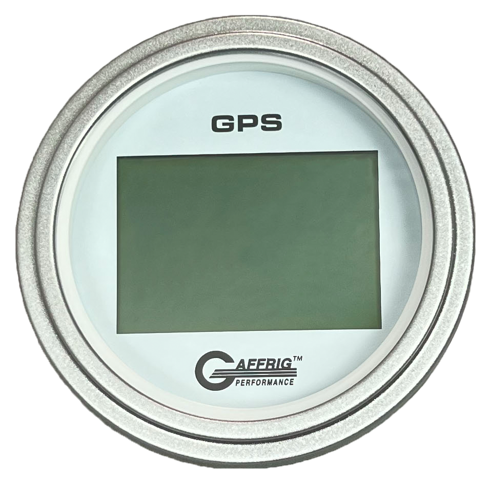 #184520 3 3/8 INCH GPS DIGITAL 999 MPH WHITE SPEEDOMETER KIT Platinum / Step