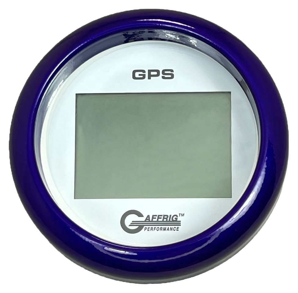 #184520 3 3/8 INCH GPS DIGITAL 999 MPH WHITE SPEEDOMETER KIT Purple / Step