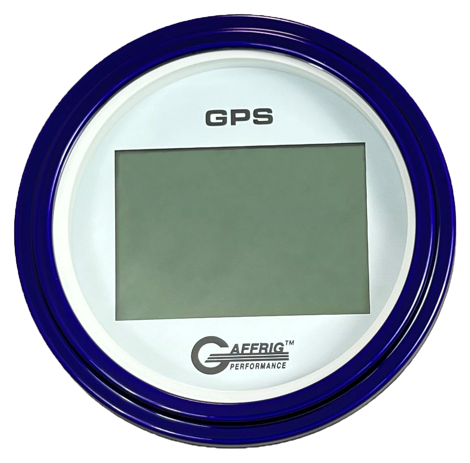 #184520 3 3/8 INCH GPS DIGITAL 999 MPH WHITE SPEEDOMETER KIT Purple / Step