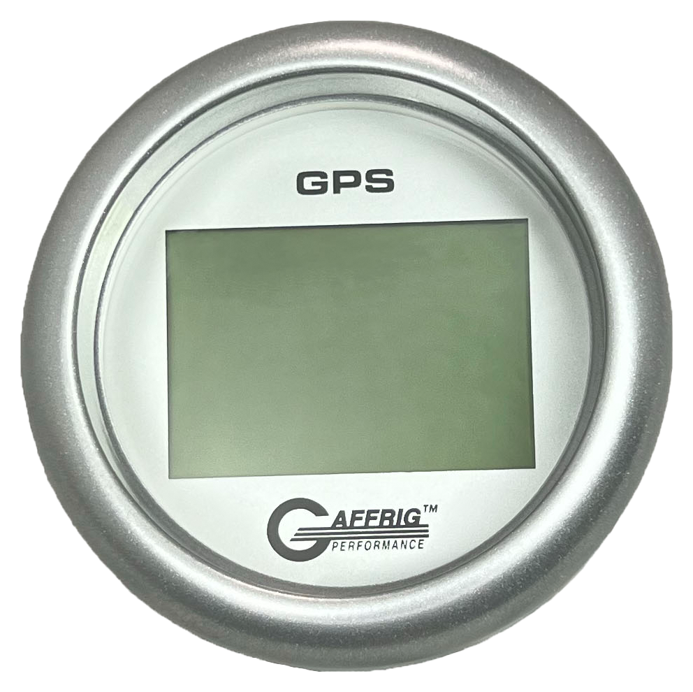 #184820 3 3/8 INCH GPS DIGITAL 999 MPH PLATINUM SPEEDOMETER KIT Platinum / Fat