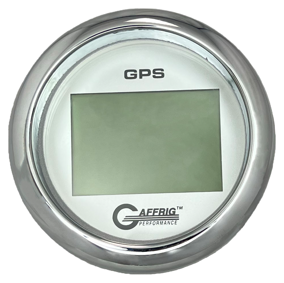 #184820 3 3/8 INCH GPS DIGITAL 999 MPH PLATINUM SPEEDOMETER KIT Chrome / Step