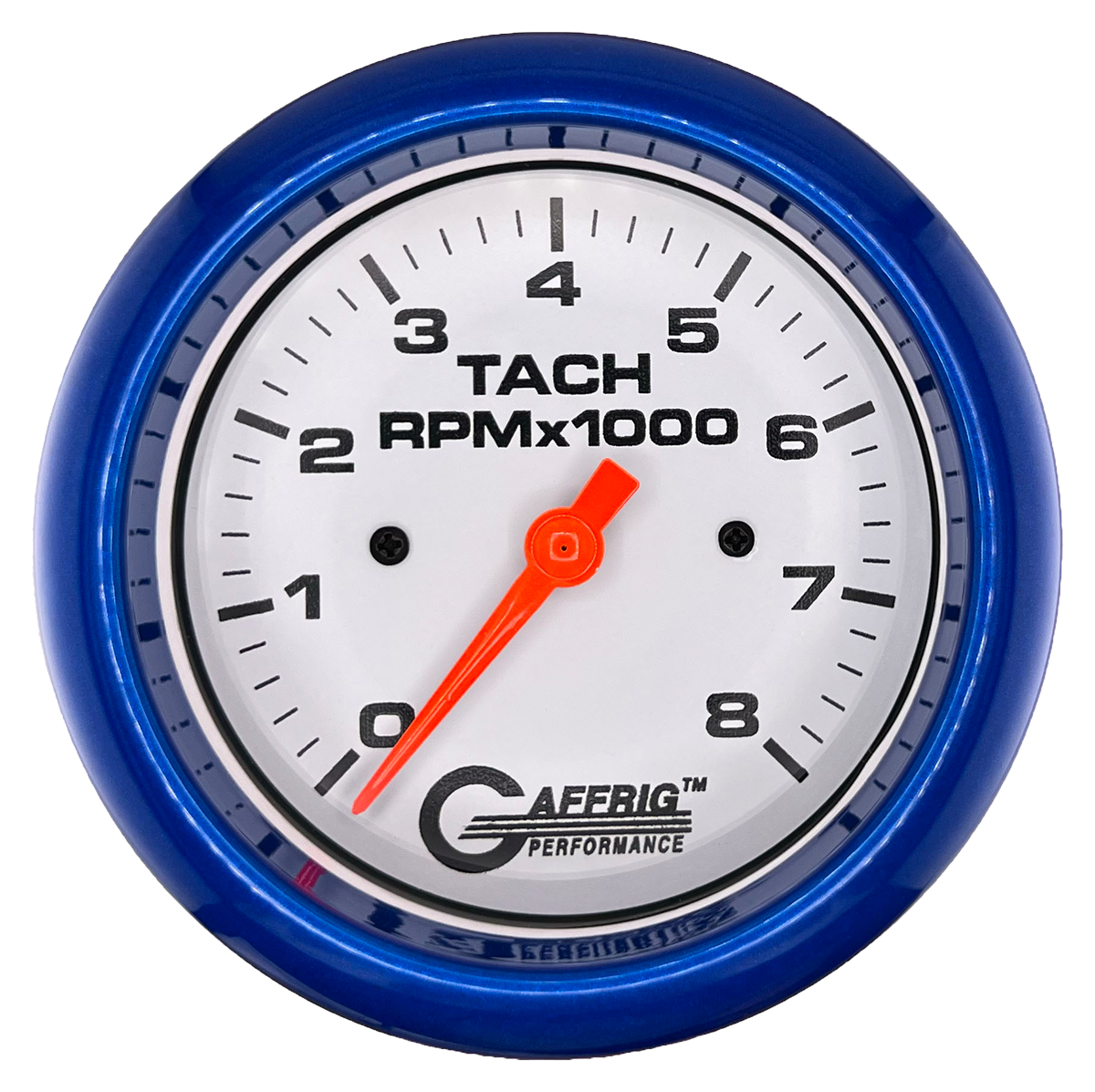 #194754 3 3/8 INCH ELECTRIC TACHOMETER 0-8000 RPM WHITE Blue / Step