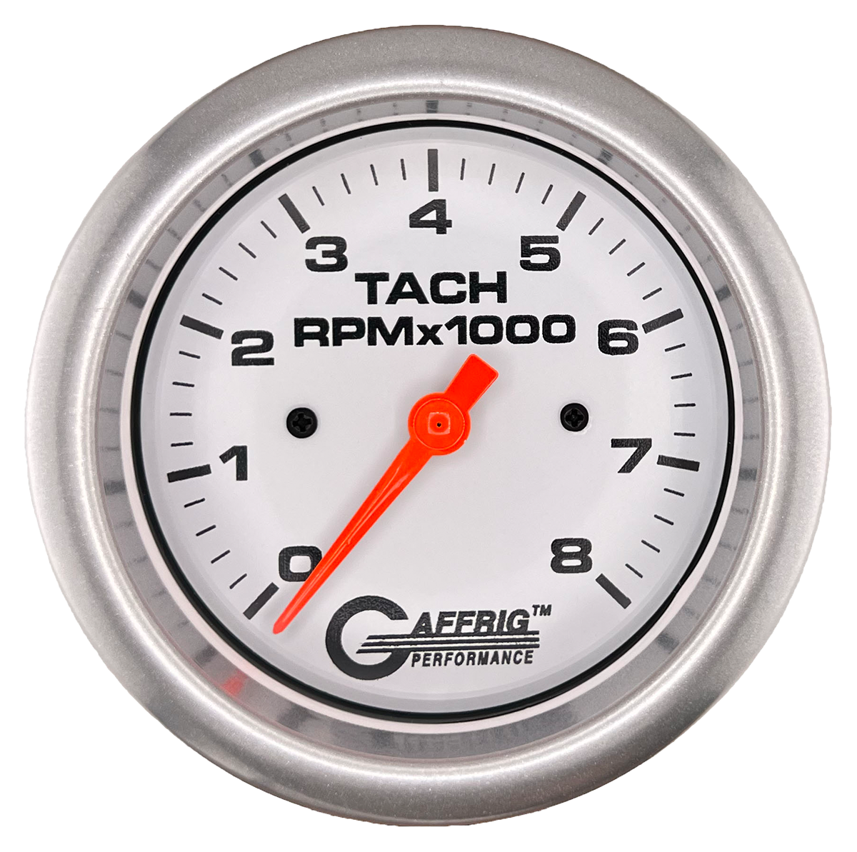 #194754 3 3/8 INCH ELECTRIC TACHOMETER 0-8000 RPM WHITE Platinum / Step