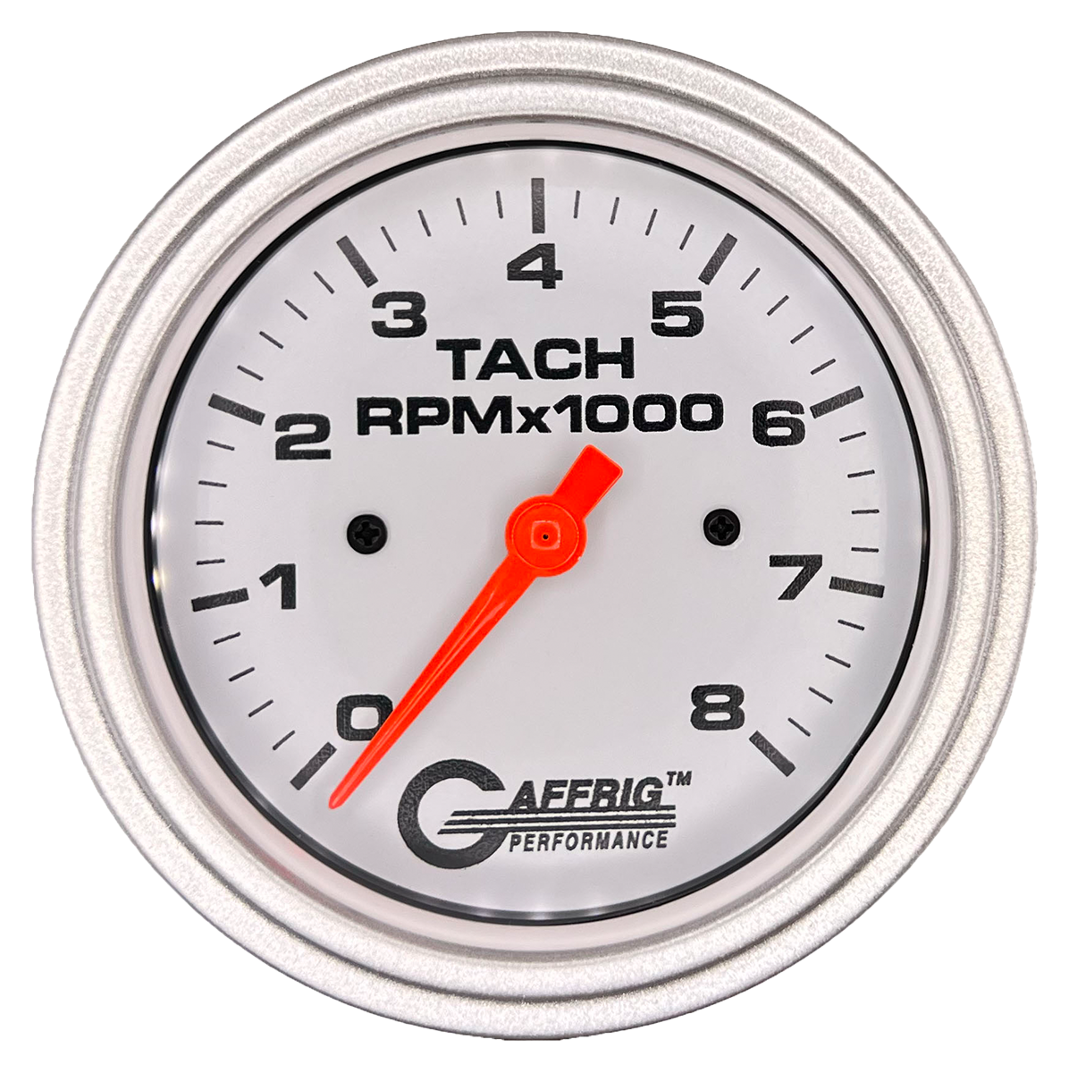 #194754 3 3/8 INCH ELECTRIC TACHOMETER 0-8000 RPM WHITE Platinum / Step