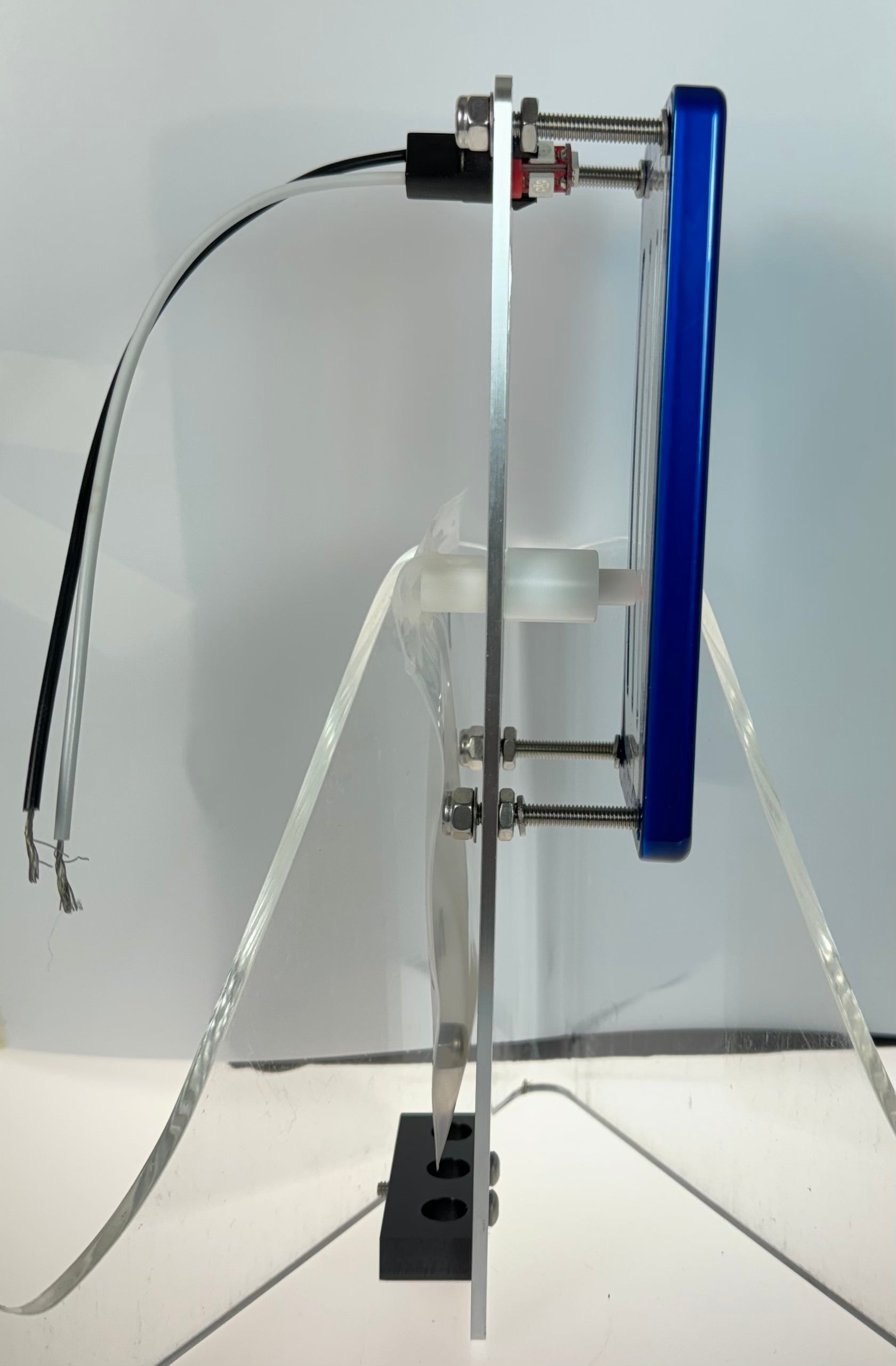 GAFFRIG PART #200 MECHANICAL INDICATOR, 1 DRIVE, MERCURY-CARD - WHITE DIAL BLUE