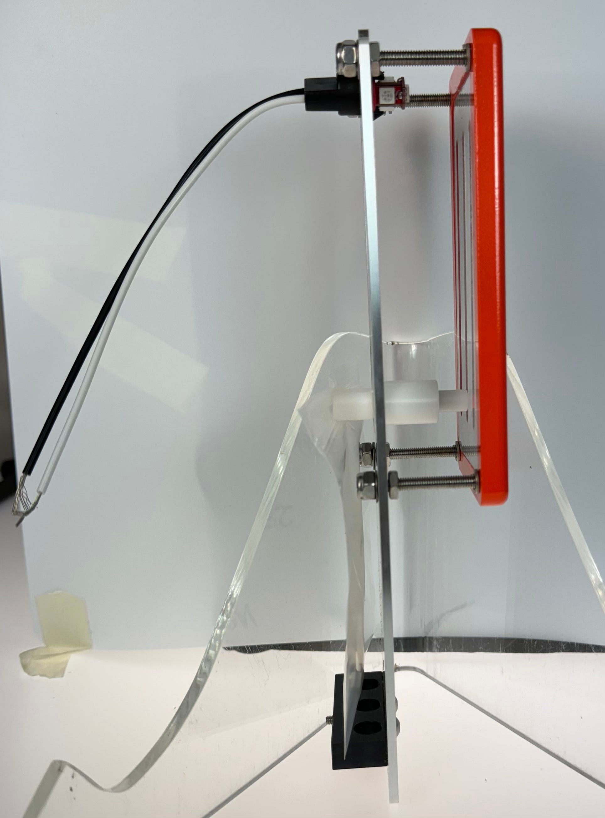 GAFFRIG PART #200 MECHANICAL INDICATOR, 1 DRIVE, MERCURY-CARD - WHITE DIAL ORANGE