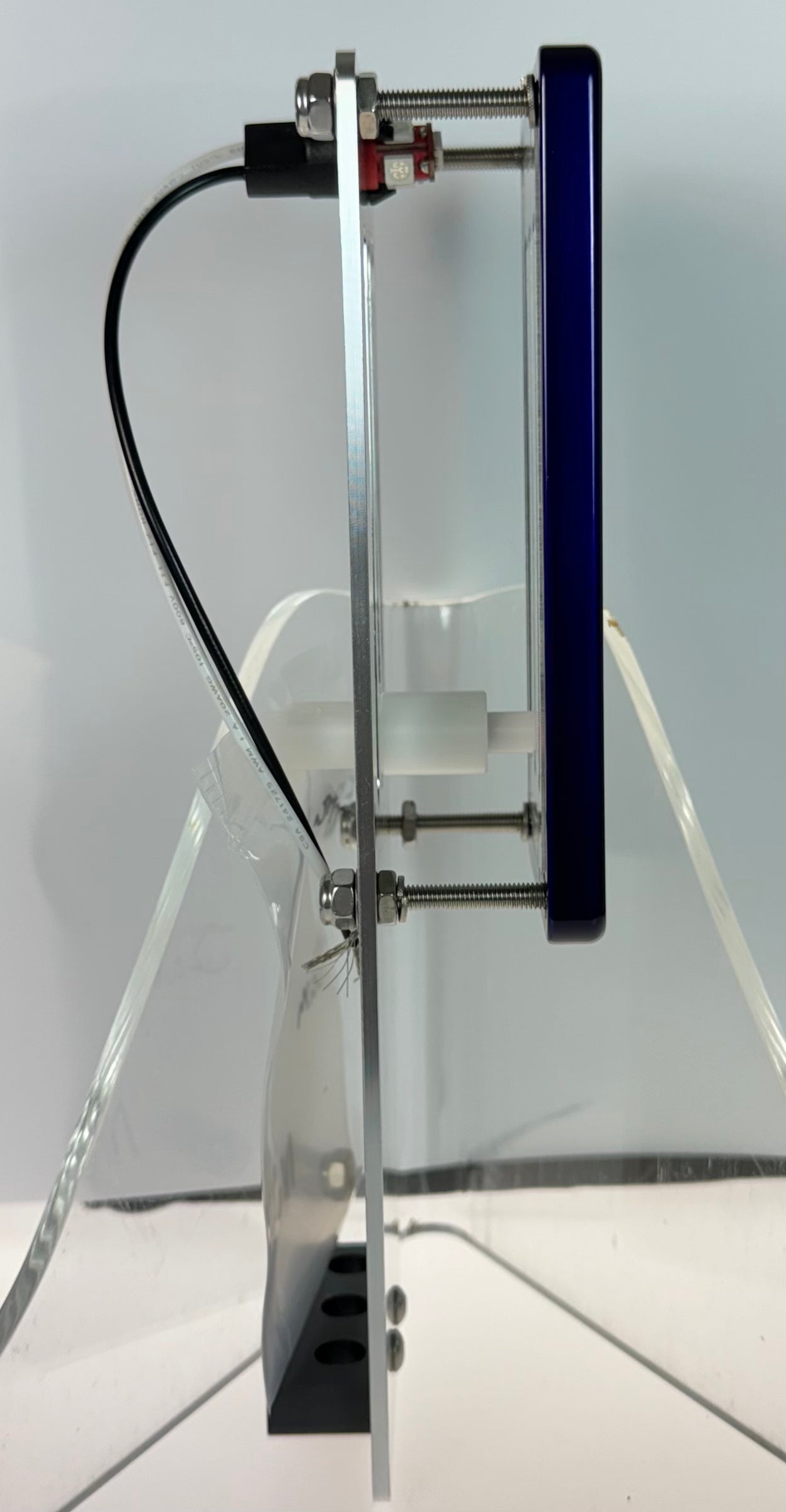 GAFFRIG PART #200 MECHANICAL INDICATOR, 1 DRIVE, MERCURY-CARD - WHITE DIAL PURPLE