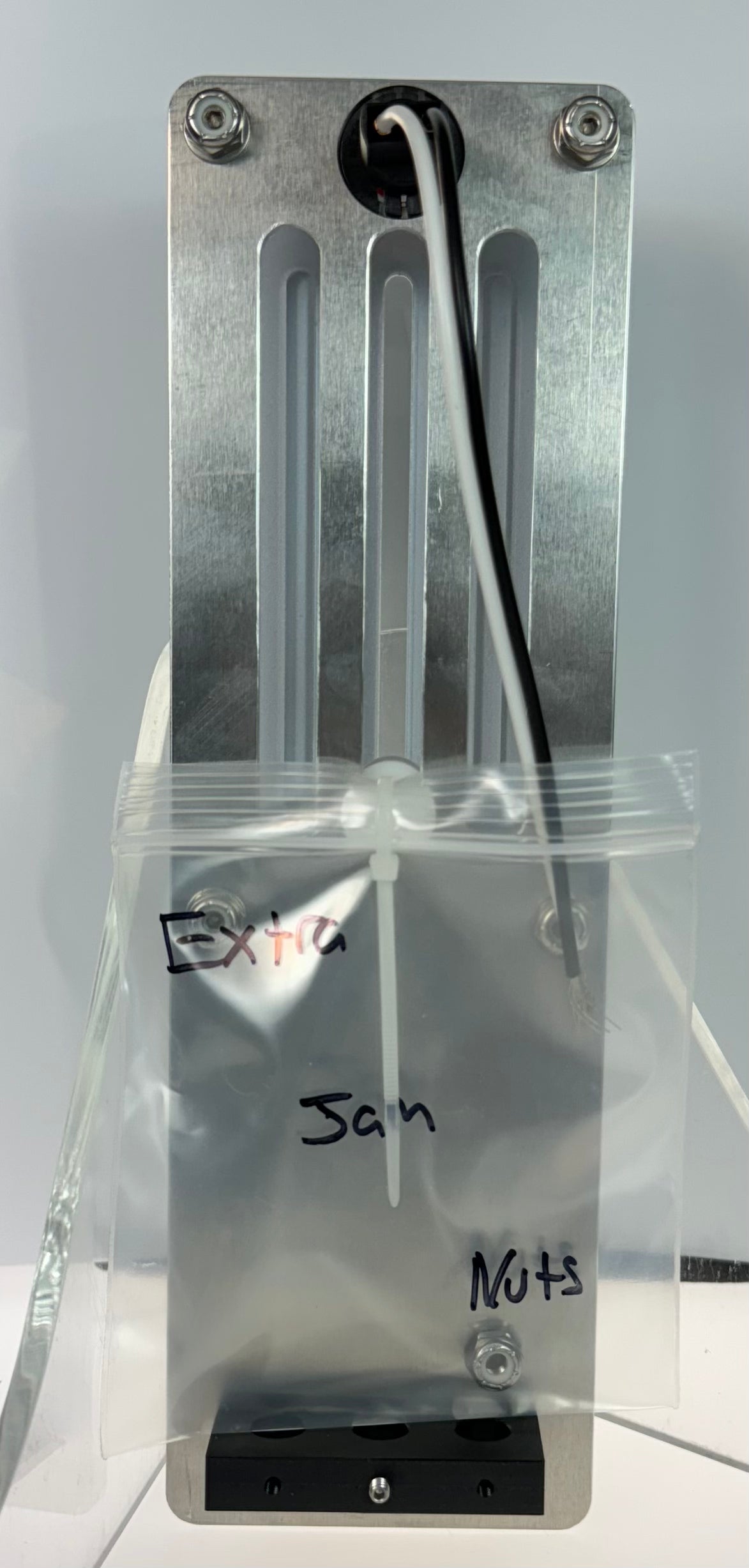 GAFFRIG PART #200 MECHANICAL INDICATOR, 1 DRIVE, MERCURY-CARD - WHITE DIAL CHROME