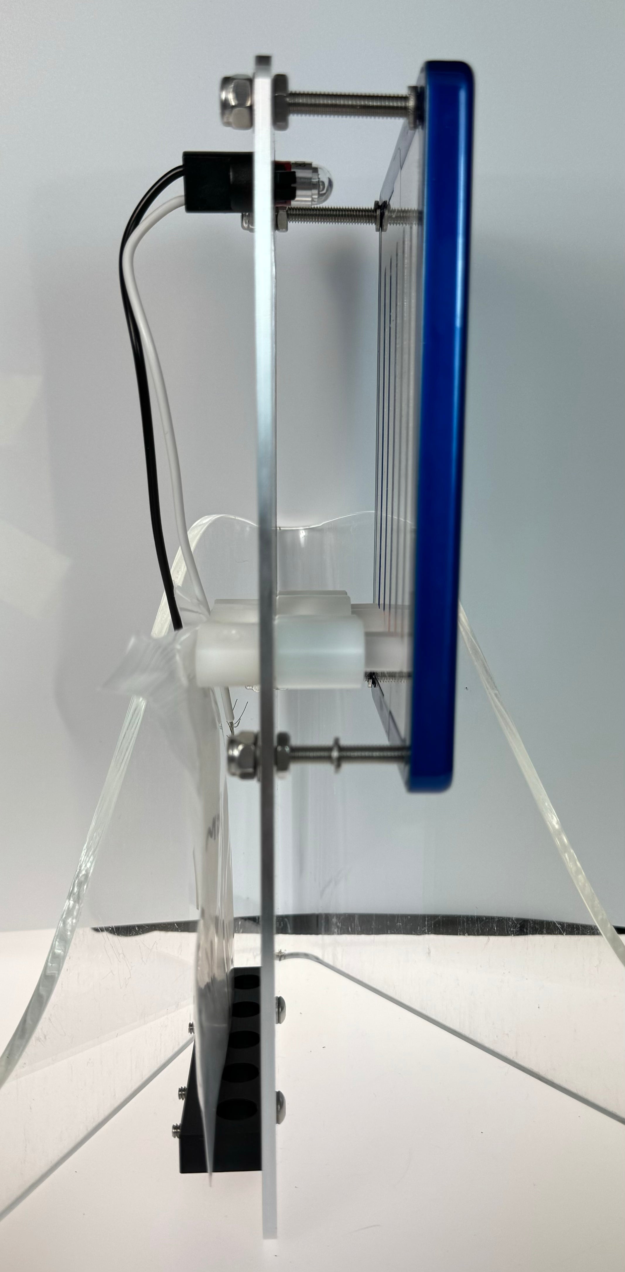 GAFFRIG PART #205 MECHANICAL INDICATOR, 2 DRIVES/2 TABS, MERCURY- CARD - WHITE DIAL BLUE