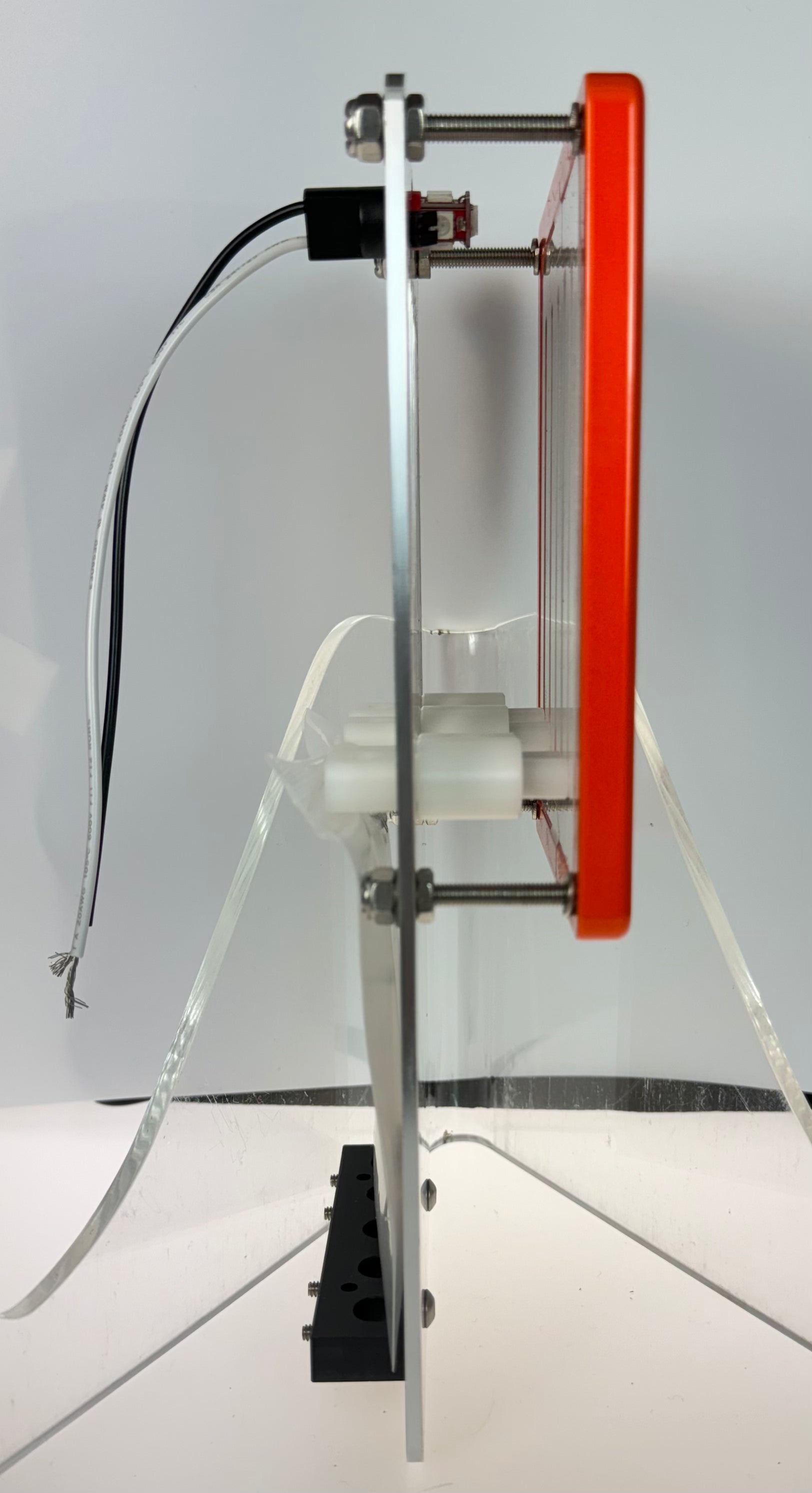 GAFFRIG PART #205 MECHANICAL INDICATOR, 2 DRIVES/2 TABS, MERCURY- CARD - WHITE DIAL ORANGE