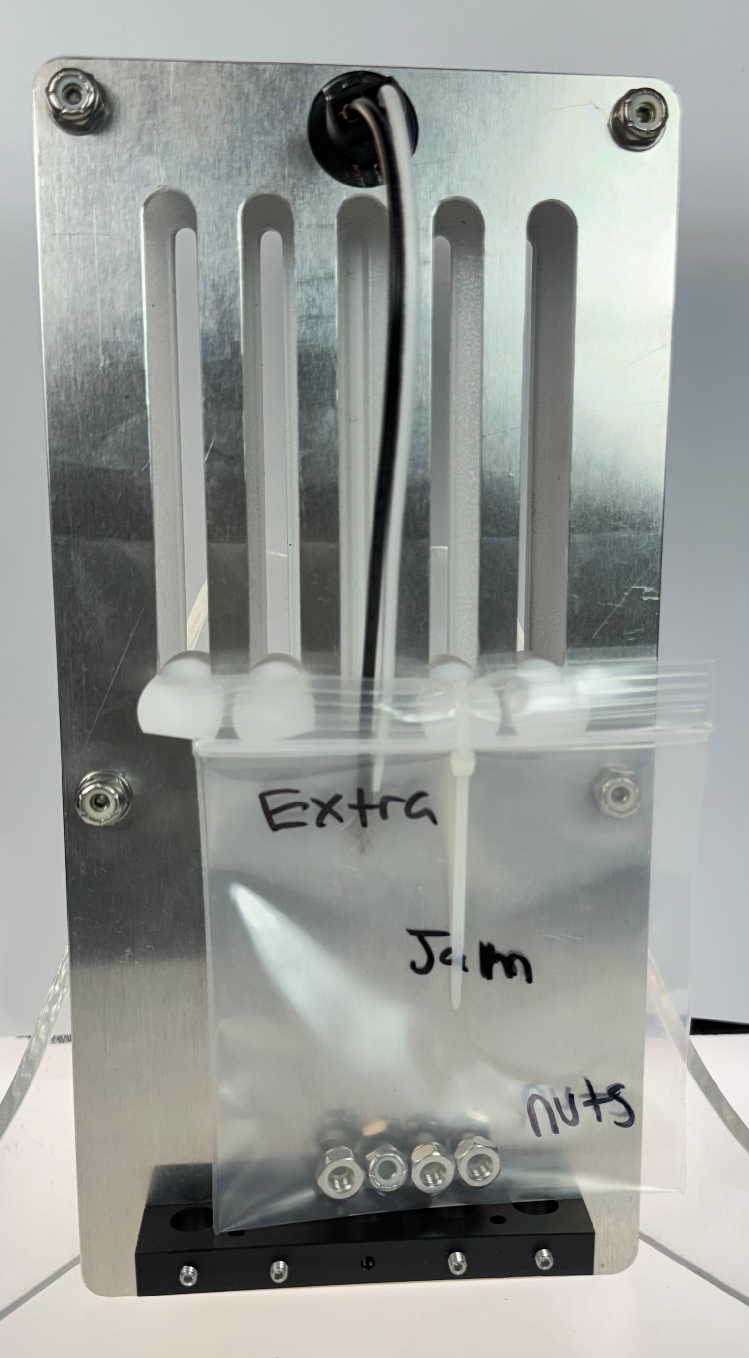 GAFFRIG PART #205 MECHANICAL INDICATOR, 2 DRIVES/2 TABS, MERCURY- CARD - WHITE DIAL PURPLE