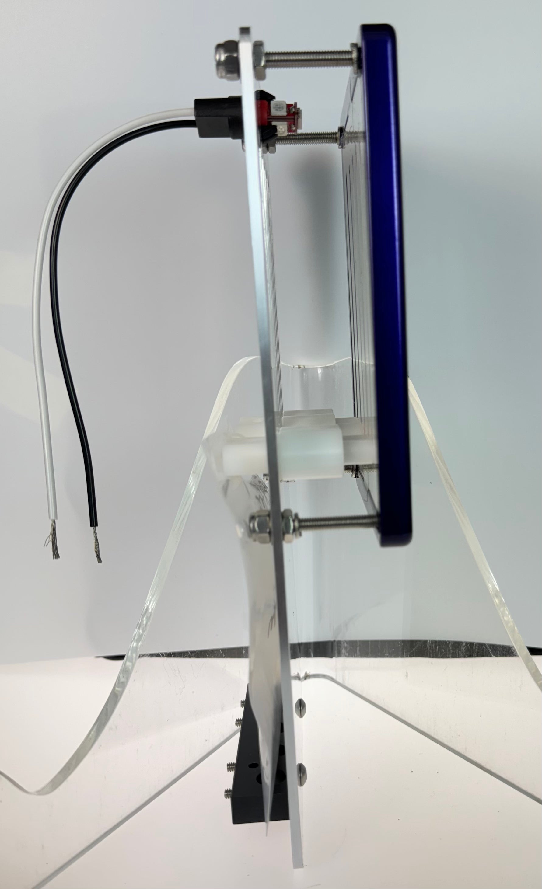 GAFFRIG PART #205 MECHANICAL INDICATOR, 2 DRIVES/2 TABS, MERCURY- CARD - WHITE DIAL PURPLE