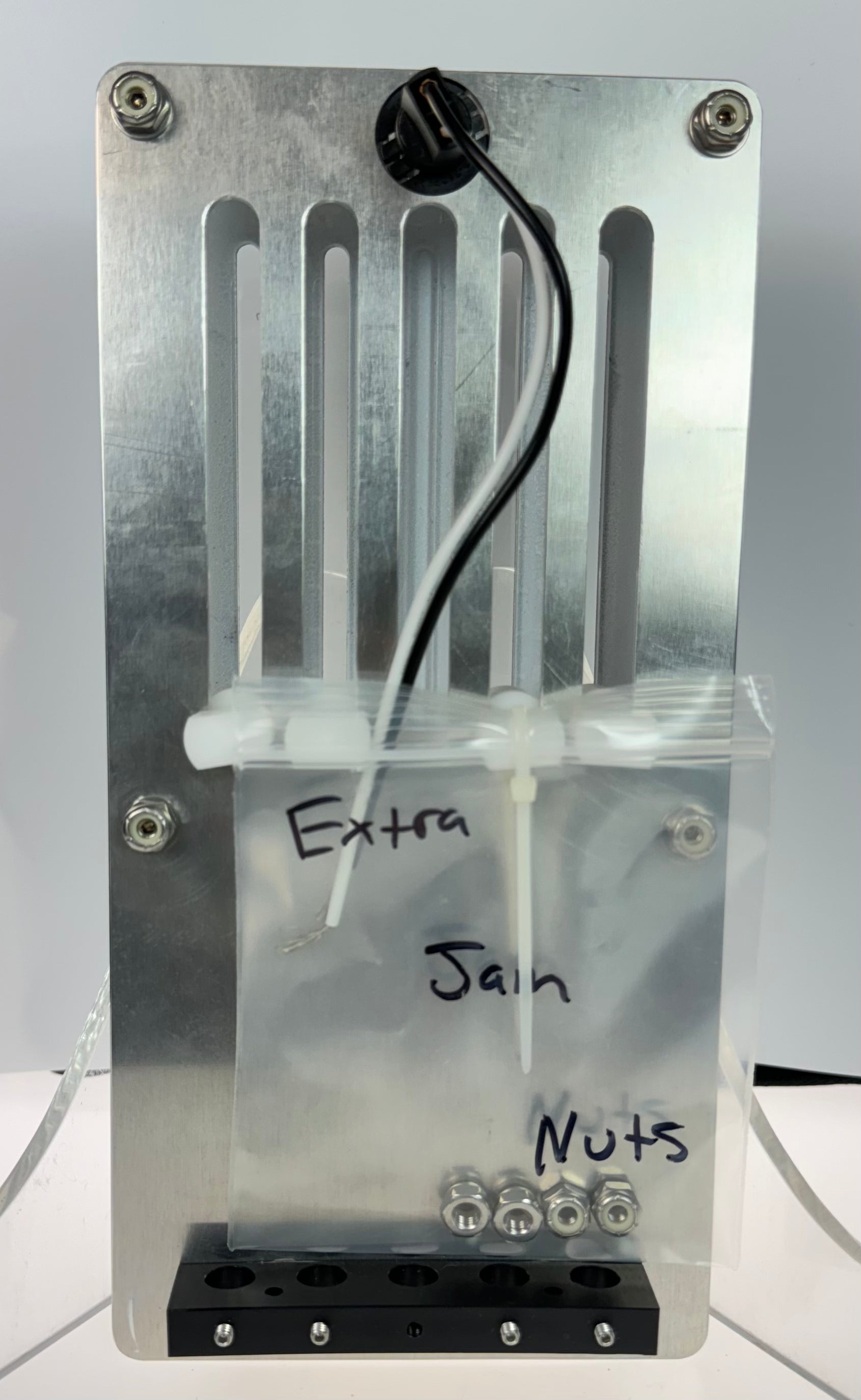 GAFFRIG PART #242 MECHANICAL INDICATOR, 2 DRIVES/2 TABS, MERCURY - CARD - PLATINUM DIAL BLUE