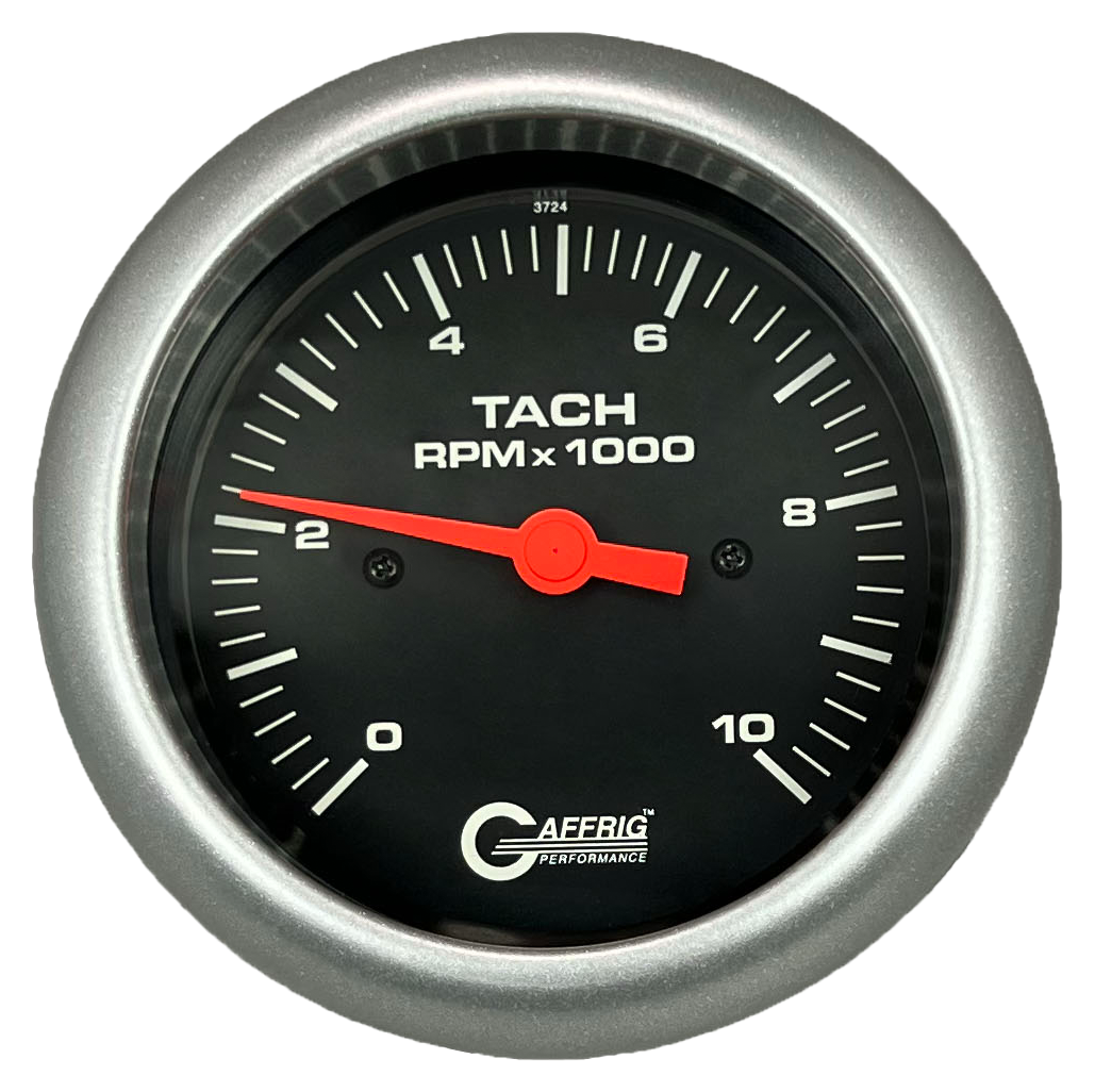 #4250 3 3/8 INCH ELECTRIC TACHOMETER 0-10000 RPM BLACK Platinum / Step